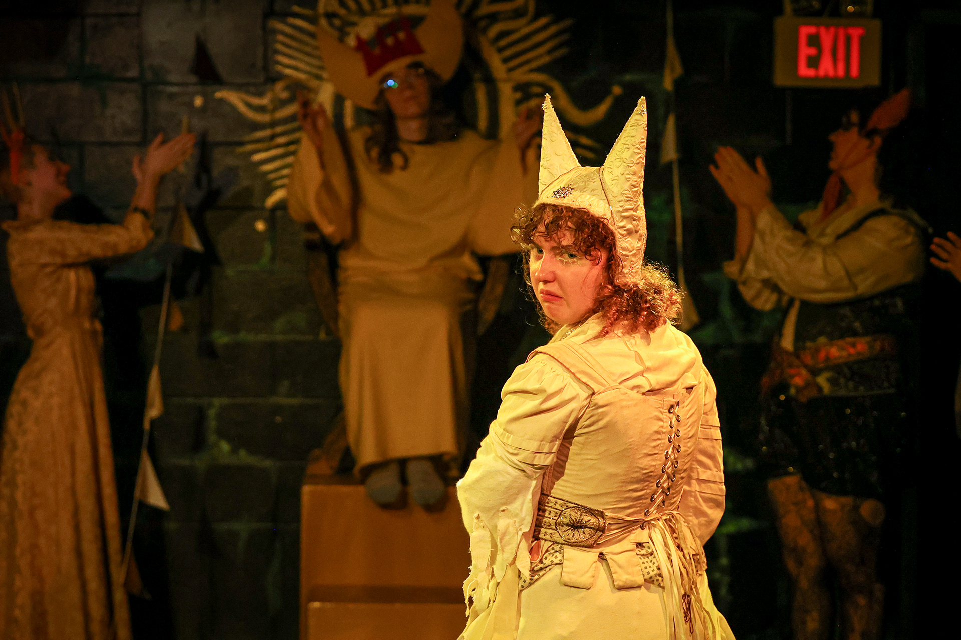 Richard III by William Shakespeare. Performed by Shrews Naked Shakespeare  on April  4th, 5th, and 6th of 2025 at Sarah Lawrence College.