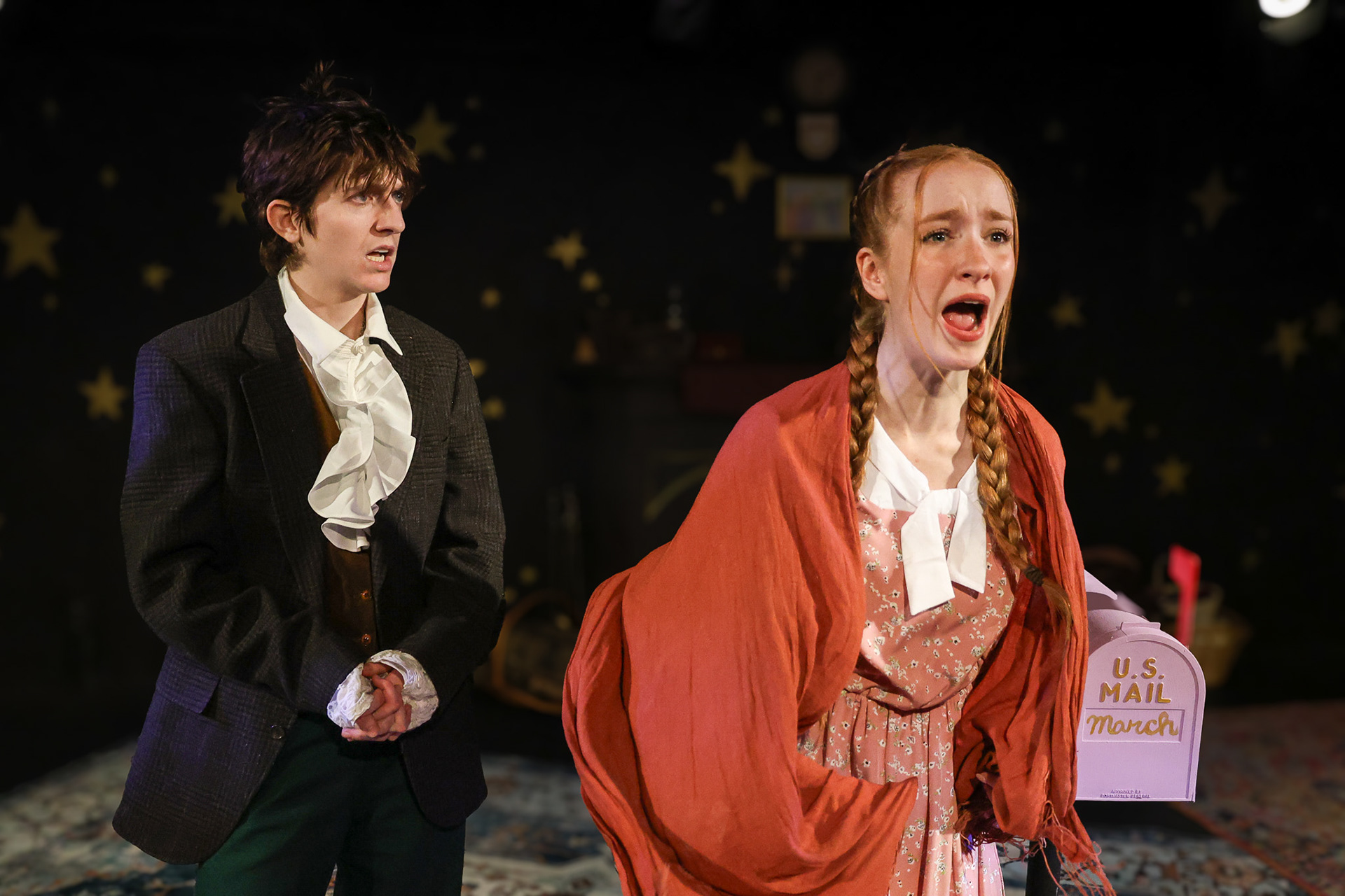 Little Women by Kate Hamill. (Adapted from the novel by Luisa May Alcott) Directed by Oona Hutchman. Produced by Downstage Theatre Company. Performed on December 5th, 6th, and 7th of 2024 at Sarah Lawrence College.