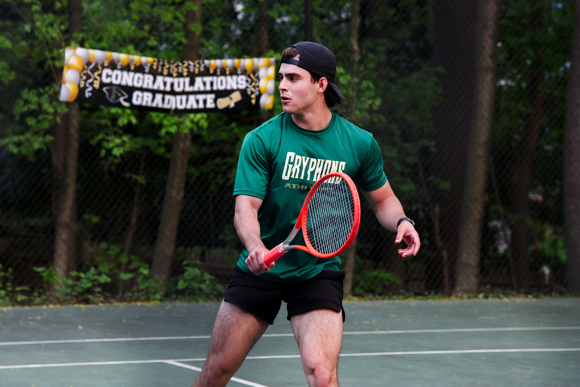Sarah Lawrence College's Tennis Senior Night against St. Joseph's Long Island. Thursday, April 24th, 2025. Bronxville, New York.
