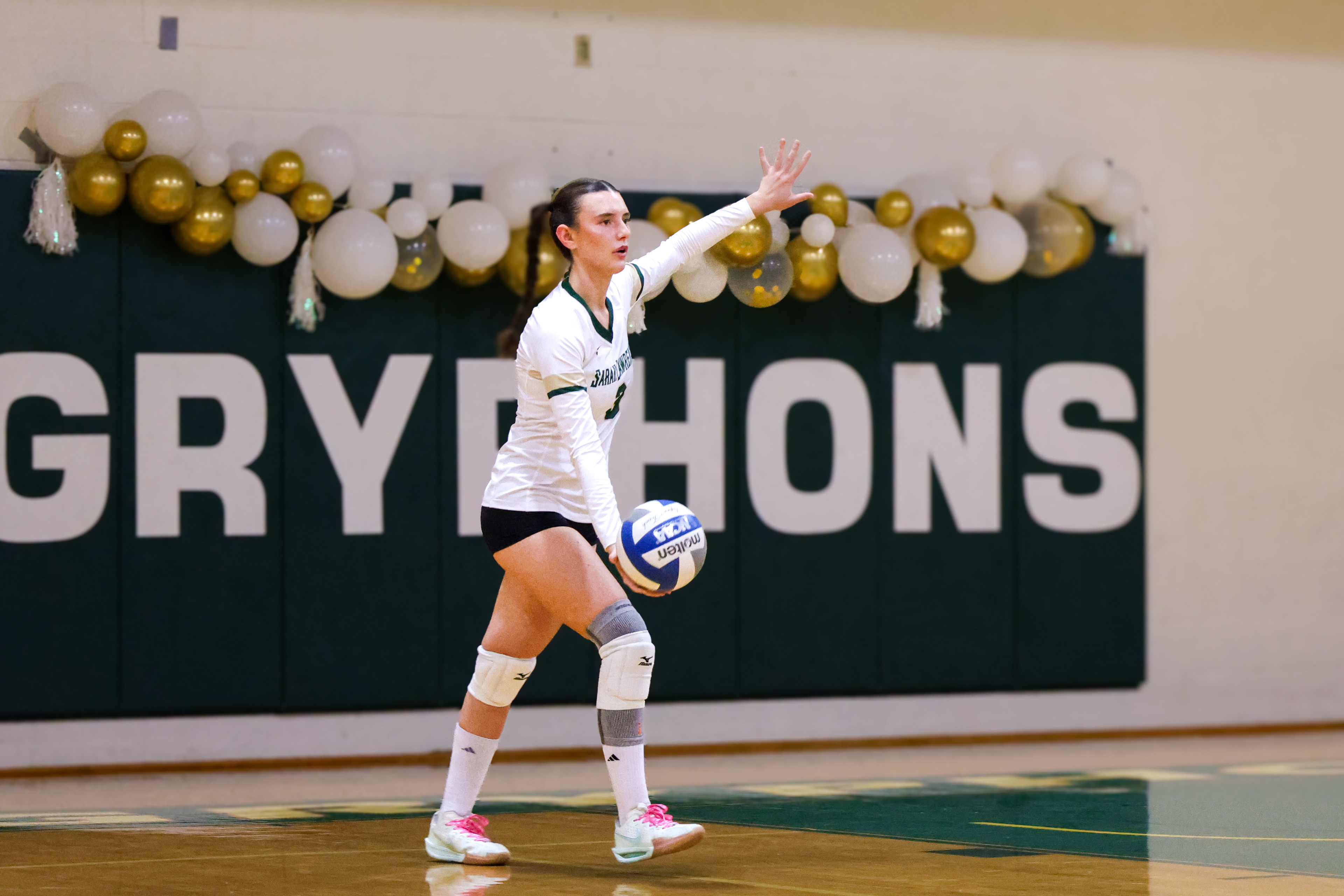 Sarah Lawrence College Women's Volleyball Senior Day against York College. Thursday, November 7th, 2024. Bronxville, New York.