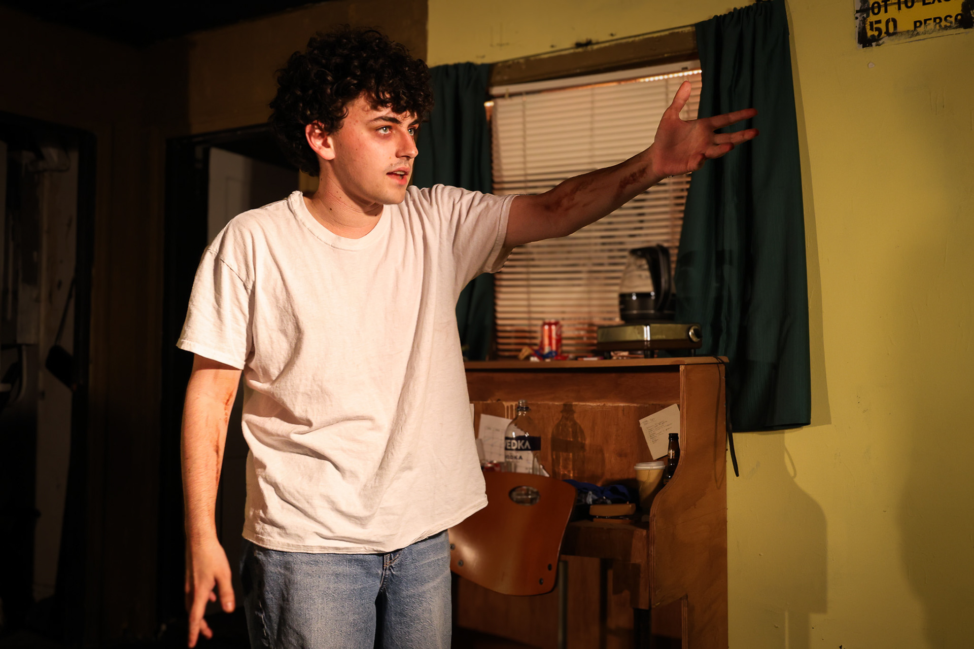 Bug by Tracy Letts. Directed by Sarah Luczak. Produced by Melancholy Players Theatre Company. Performed on November  21st, 22nd, and 23rd of 2024 at Sarah Lawrence College.