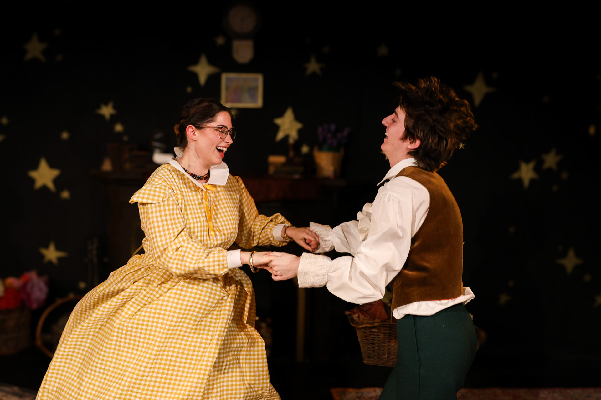 Little Women by Kate Hamill. (Adapted from the novel by Luisa May Alcott) Directed by Oona Hutchman. Produced by Downstage Theatre Company. Performed on December 5th, 6th, and 7th of 2024 at Sarah Lawrence College.