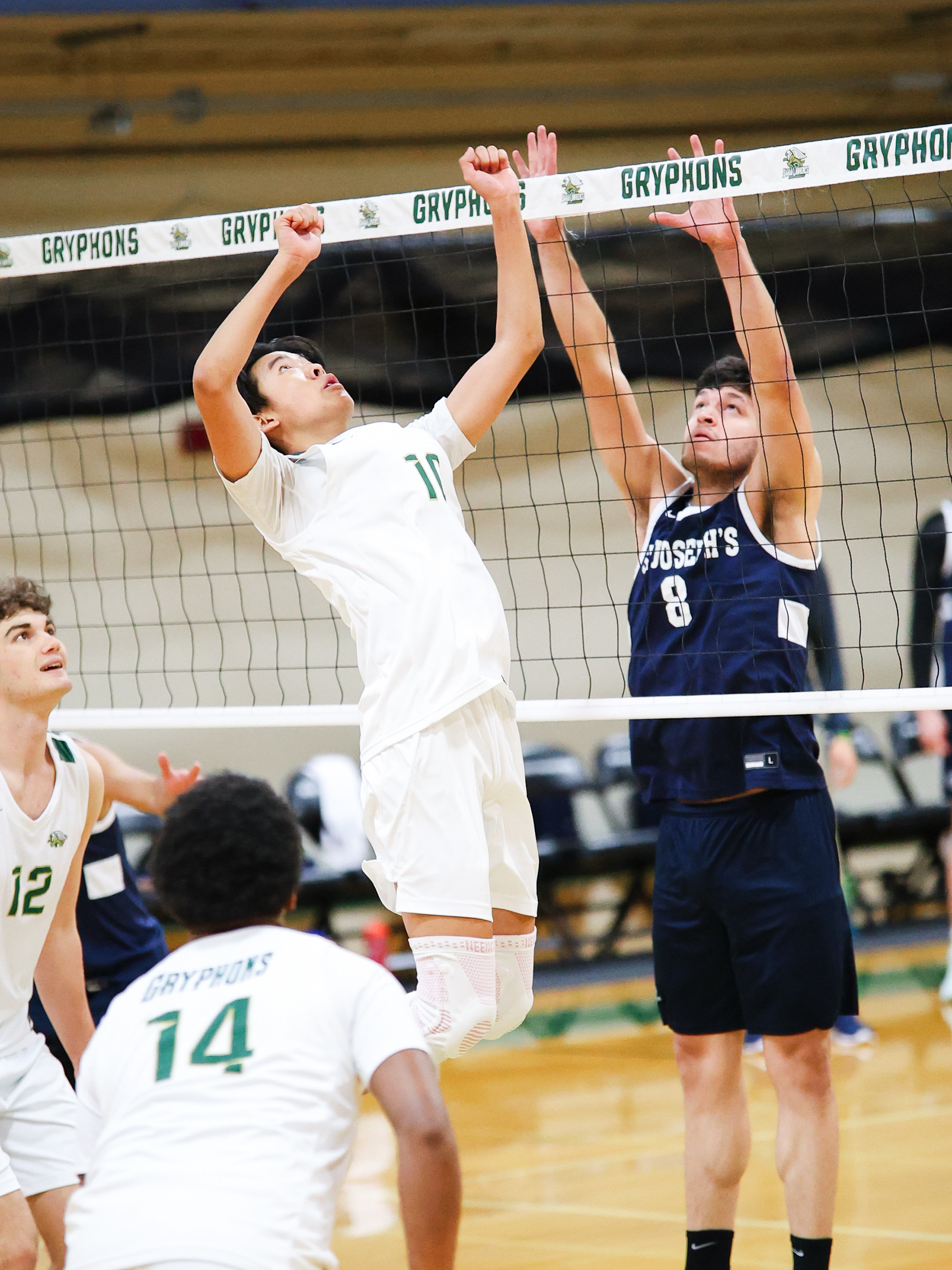 Sarah Lawrence College Men's Volleyball against St. Joseph's Brooklyn. Monday, March 3rd, 2025. Bronxville, New York.