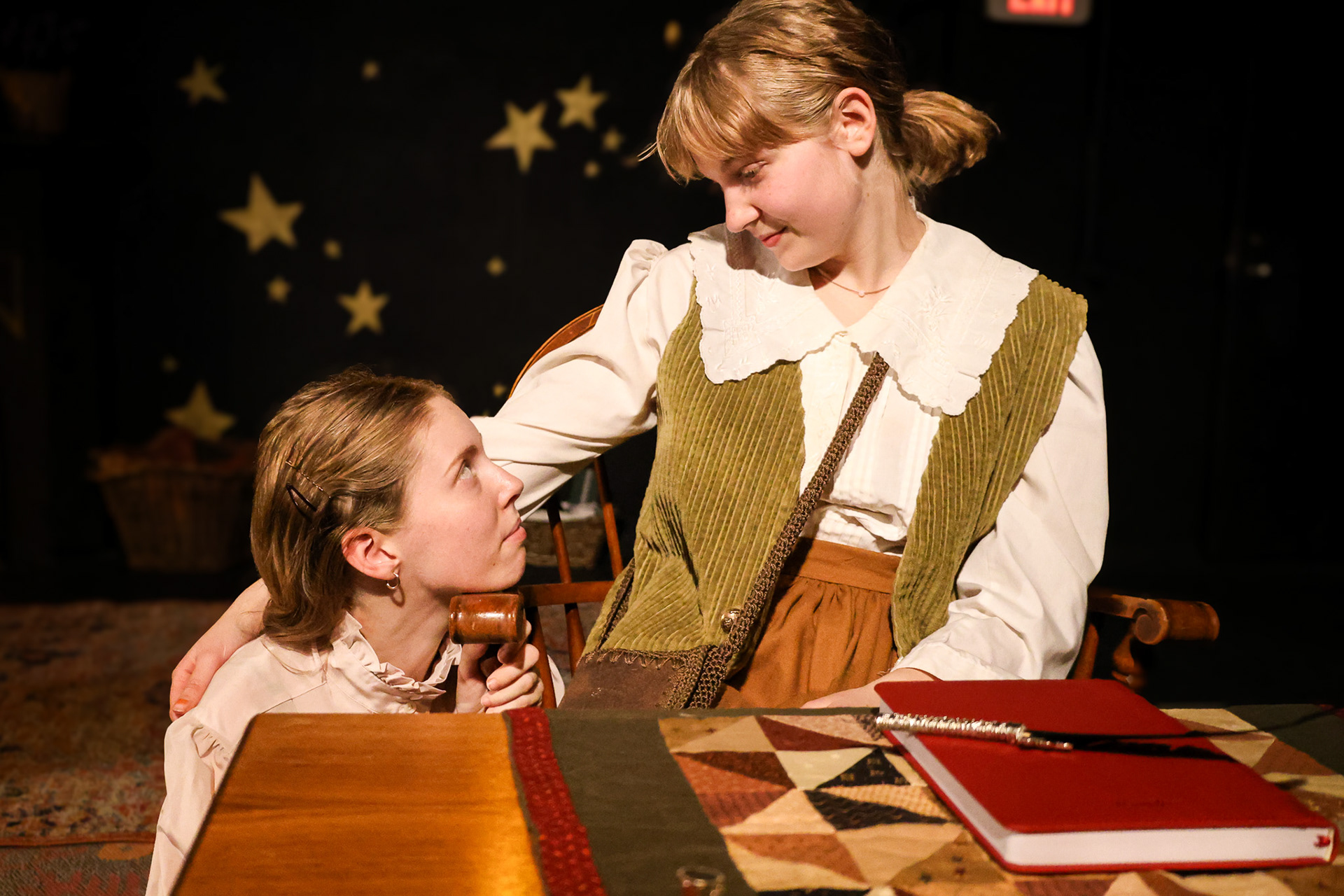 Little Women by Kate Hamill. (Adapted from the novel by Luisa May Alcott) Directed by Oona Hutchman. Produced by Downstage Theatre Company. Performed on December 5th, 6th, and 7th of 2024 at Sarah Lawrence College.