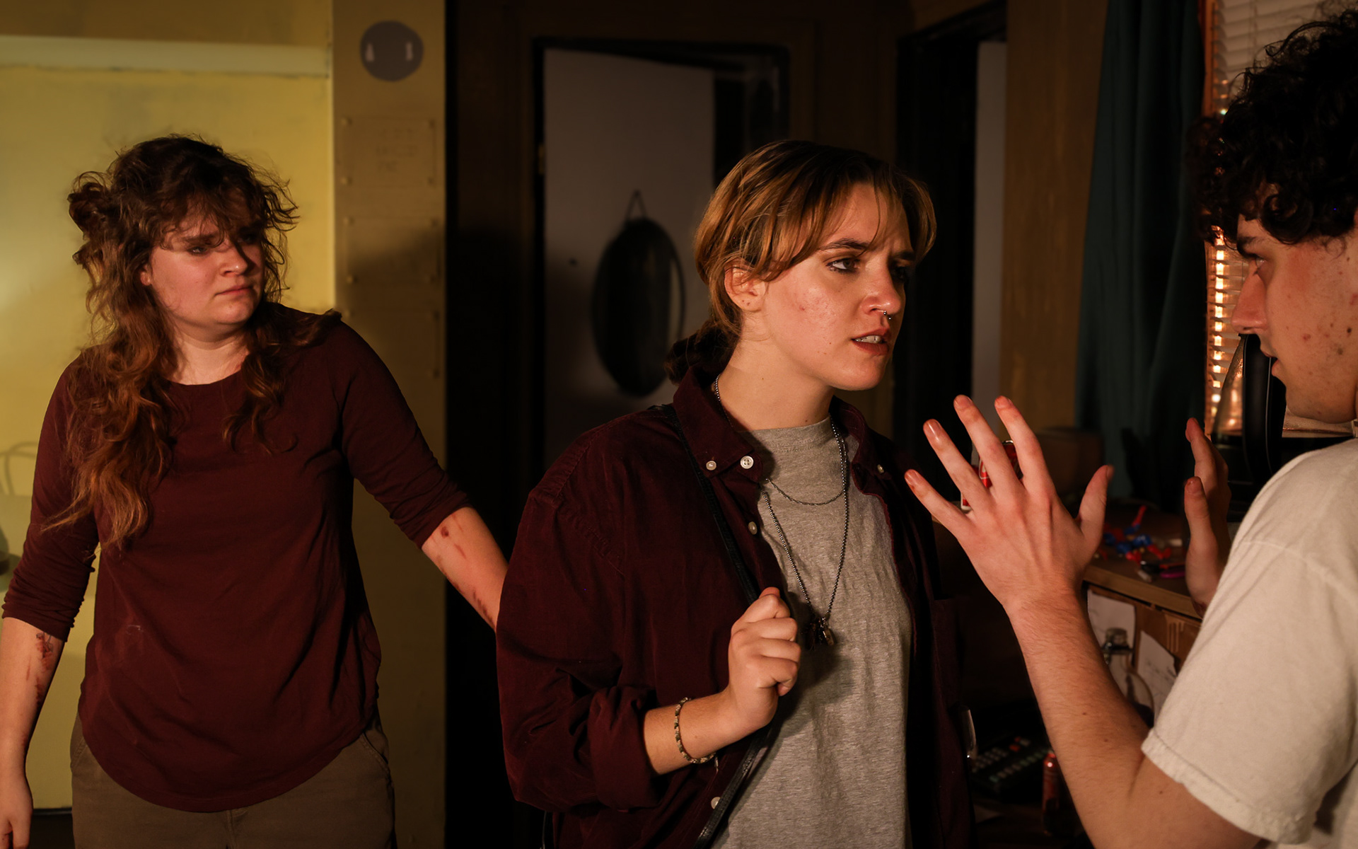 Bug by Tracy Letts. Directed by Sarah Luczak. Produced by Melancholy Players Theatre Company. Performed on November  21st, 22nd, and 23rd of 2024 at Sarah Lawrence College.