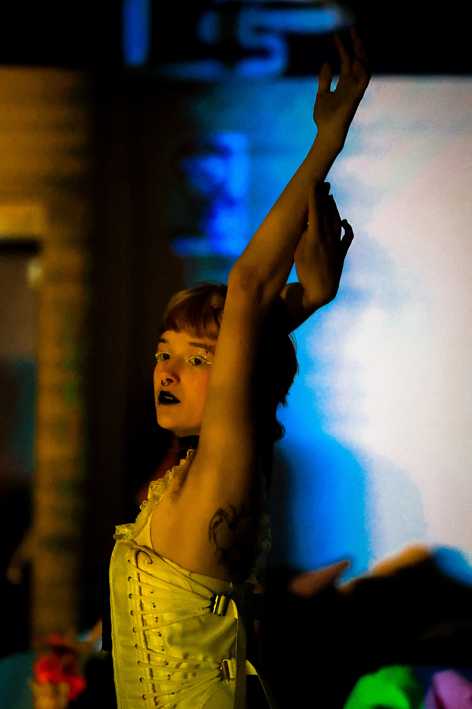 Bog Body Dance Party. An experimental puppet show rave by Maura Pelczynski.  Performed on April  24th of 2025 at Sarah Lawrence College.