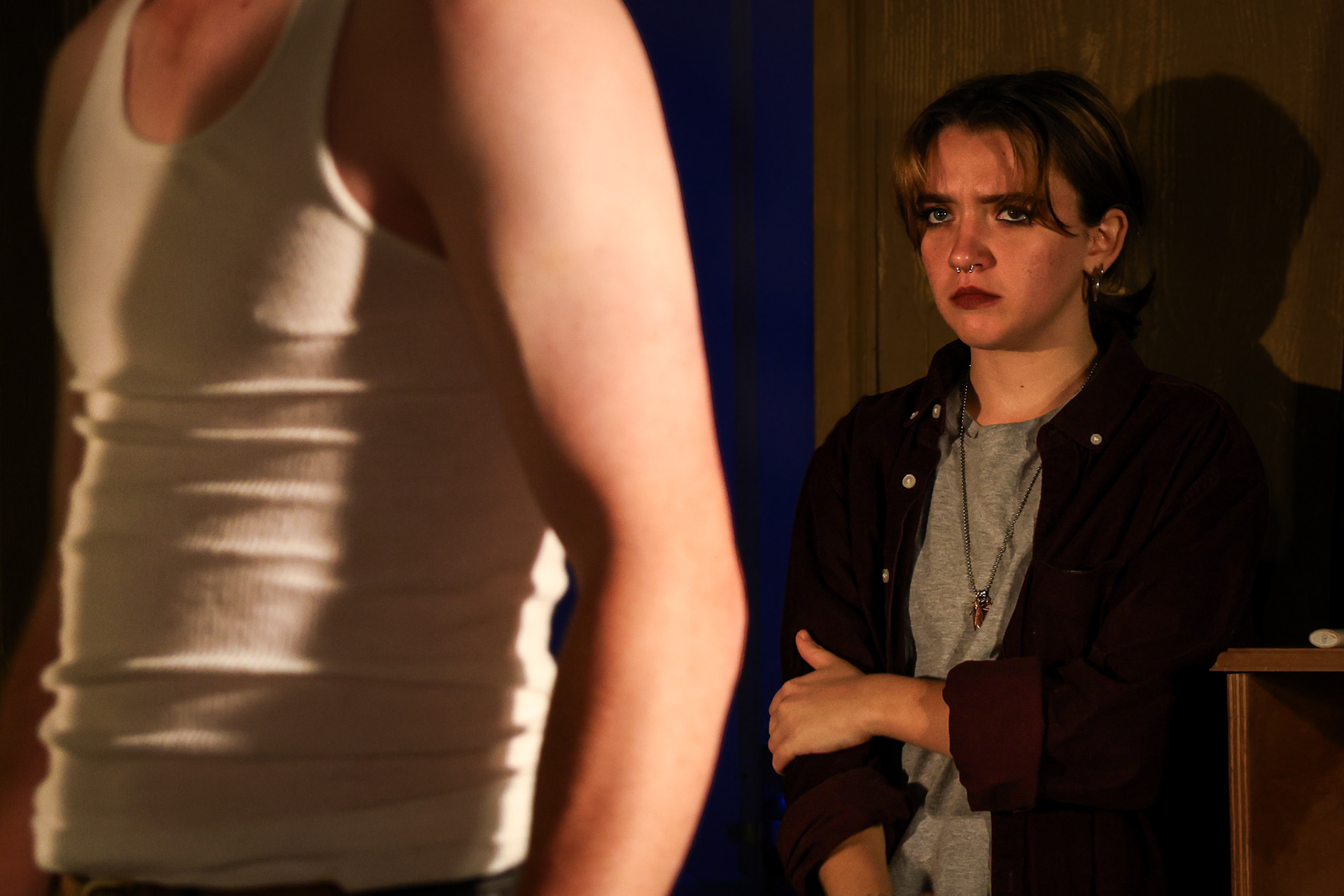 Bug by Tracy Letts. Directed by Sarah Luczak. Produced by Melancholy Players Theatre Company. Performed on November  21st, 22nd, and 23rd of 2024 at Sarah Lawrence College.