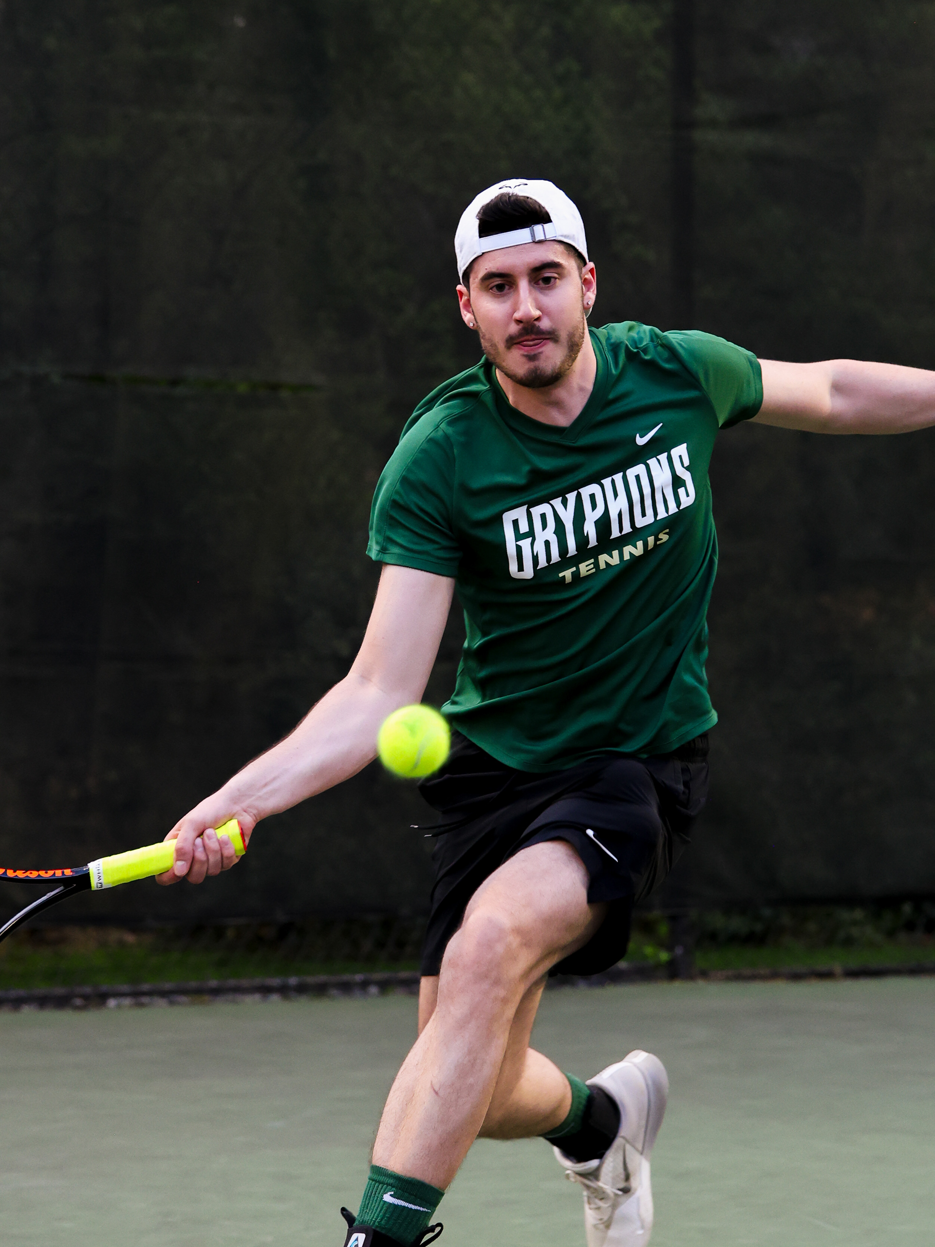 Sarah Lawrence College's Tennis Senior Night against St. Joseph's Long Island. Thursday, April 24th, 2025. Bronxville, New York.