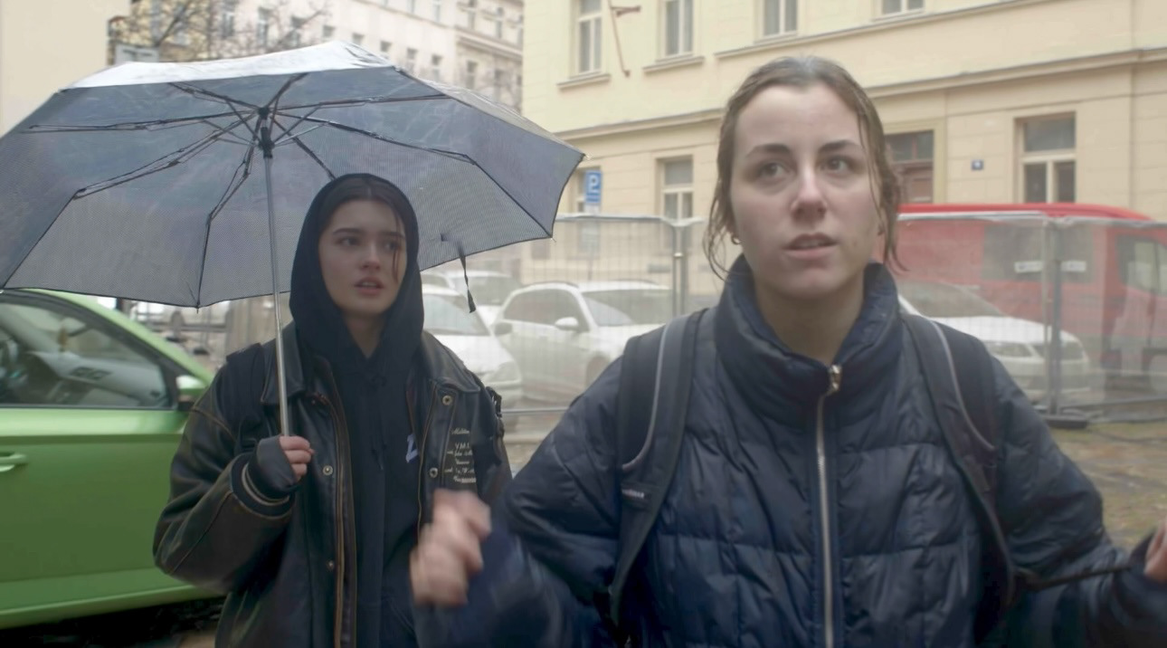 Recreation of Lady Bird scene by Greta Gerwig. Directed by Jonathan Benson. Prague, Czechia. January 2024.