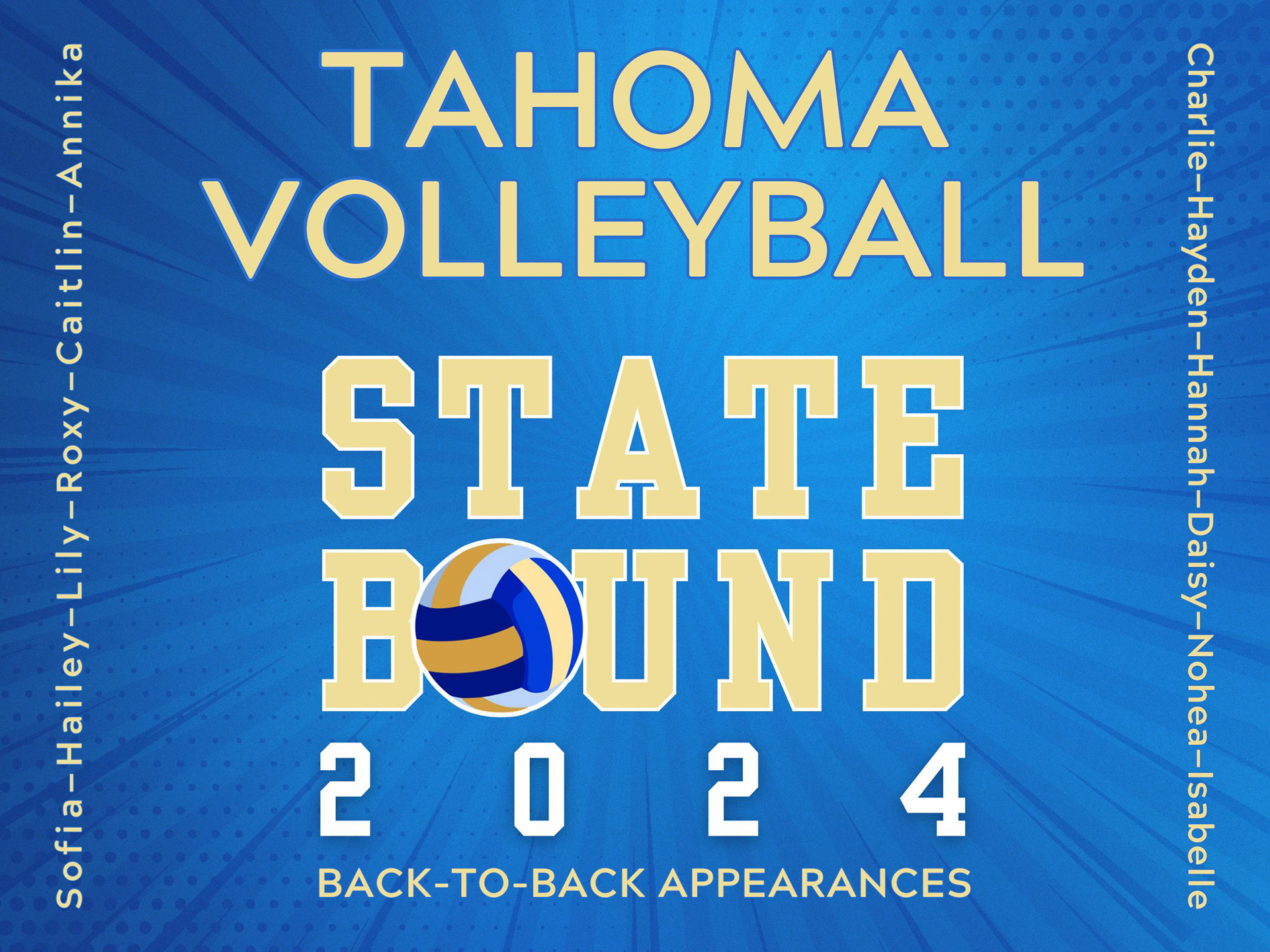 Staked Yard Signs Printed for State Tournament