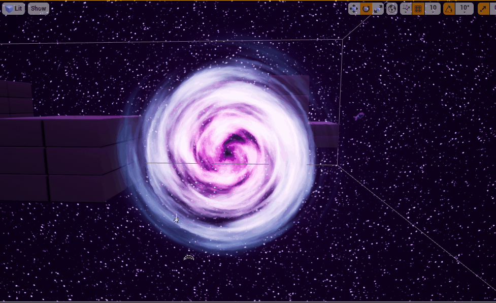 Space portal shader