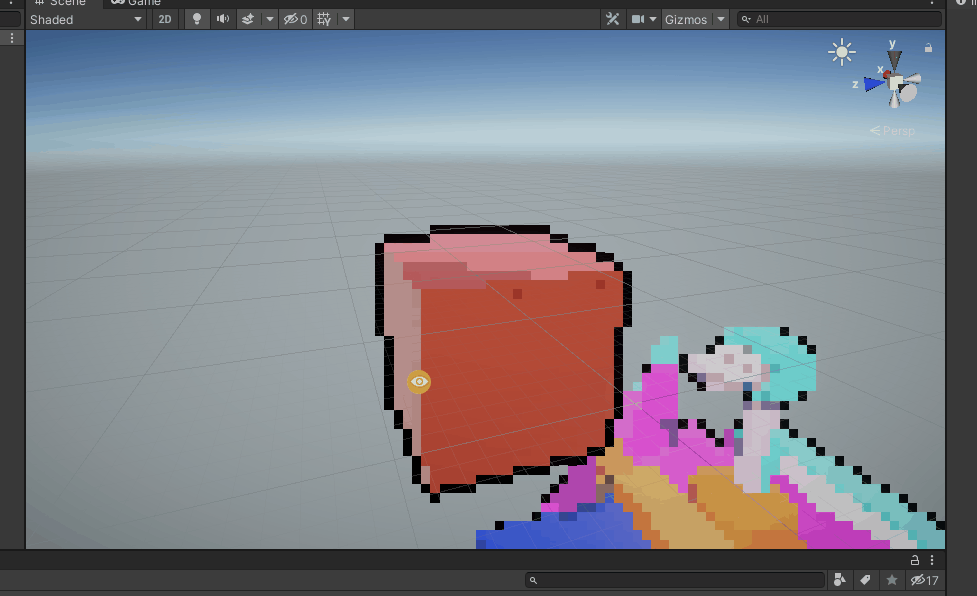 Pixel post-processing effect
