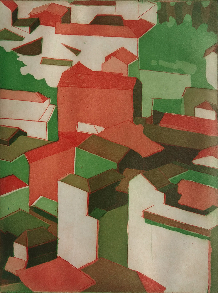 Granada // Aquatint on Paper // 6" x 8" // 2015
