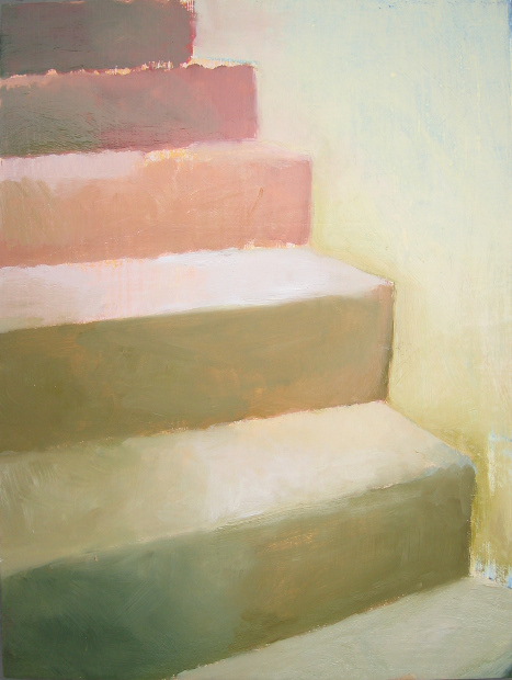 Staircase No. 2 // Oil on Chalk Gesso // 9" x 12" // 2007