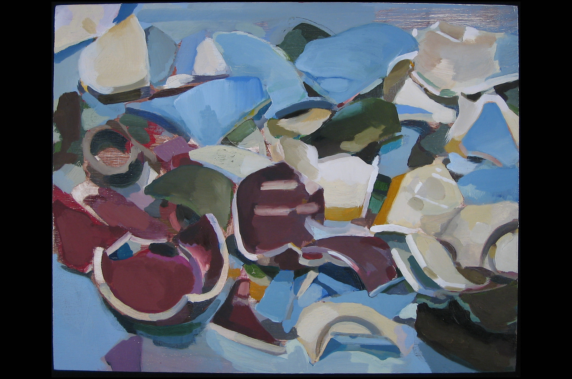 Cups // Oil on Wood // 18" x 24" // 2006