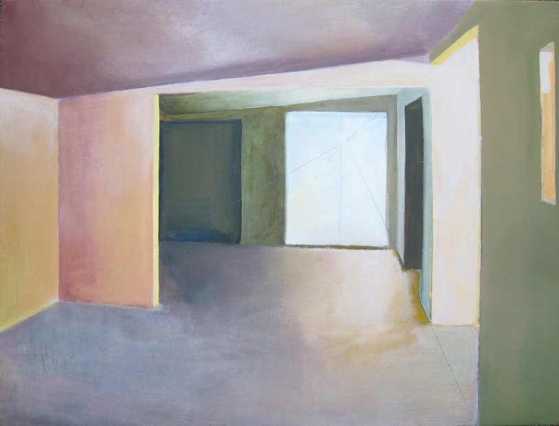 Reynolds Court // Oil on Chalk Gesso // 16" x 20" // 2010
