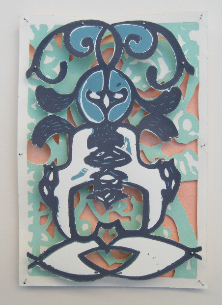 Ironwork // Linocut // 5" x 7" // 2009