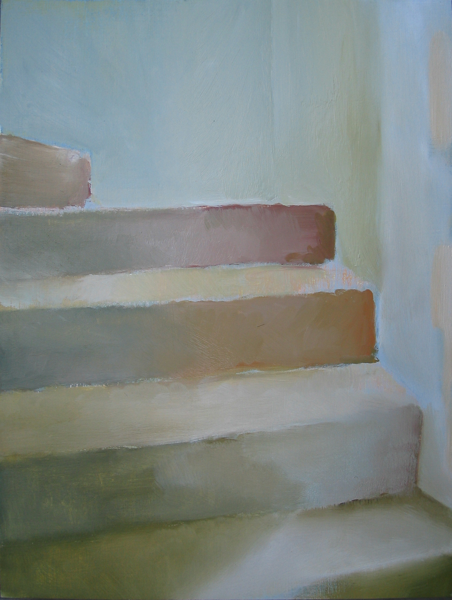Staircase No. 3 // Oil on Chalk Gesso // 9" x 12" // 2007