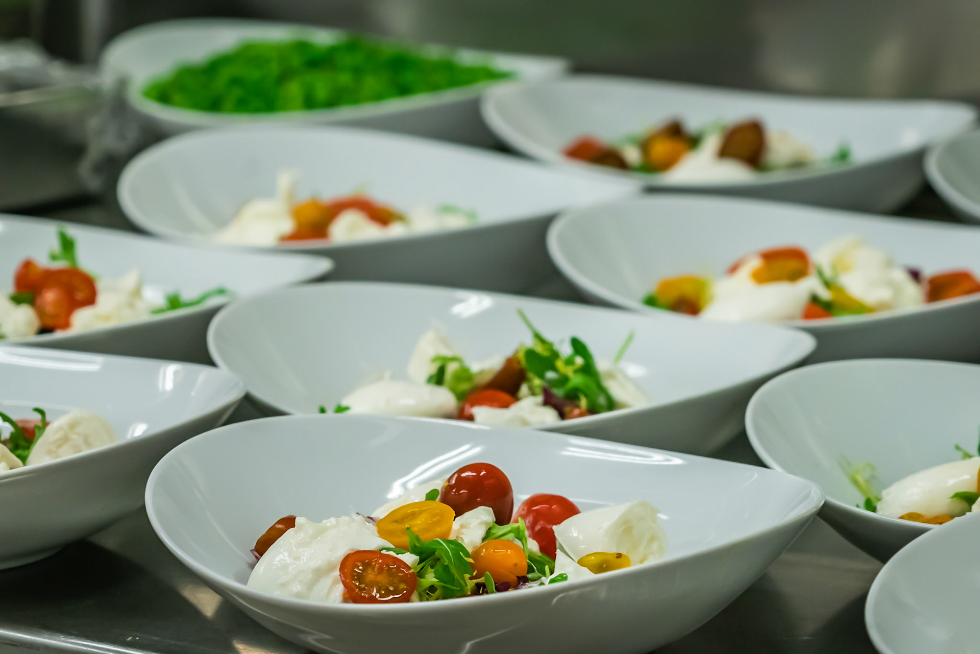 salad is served