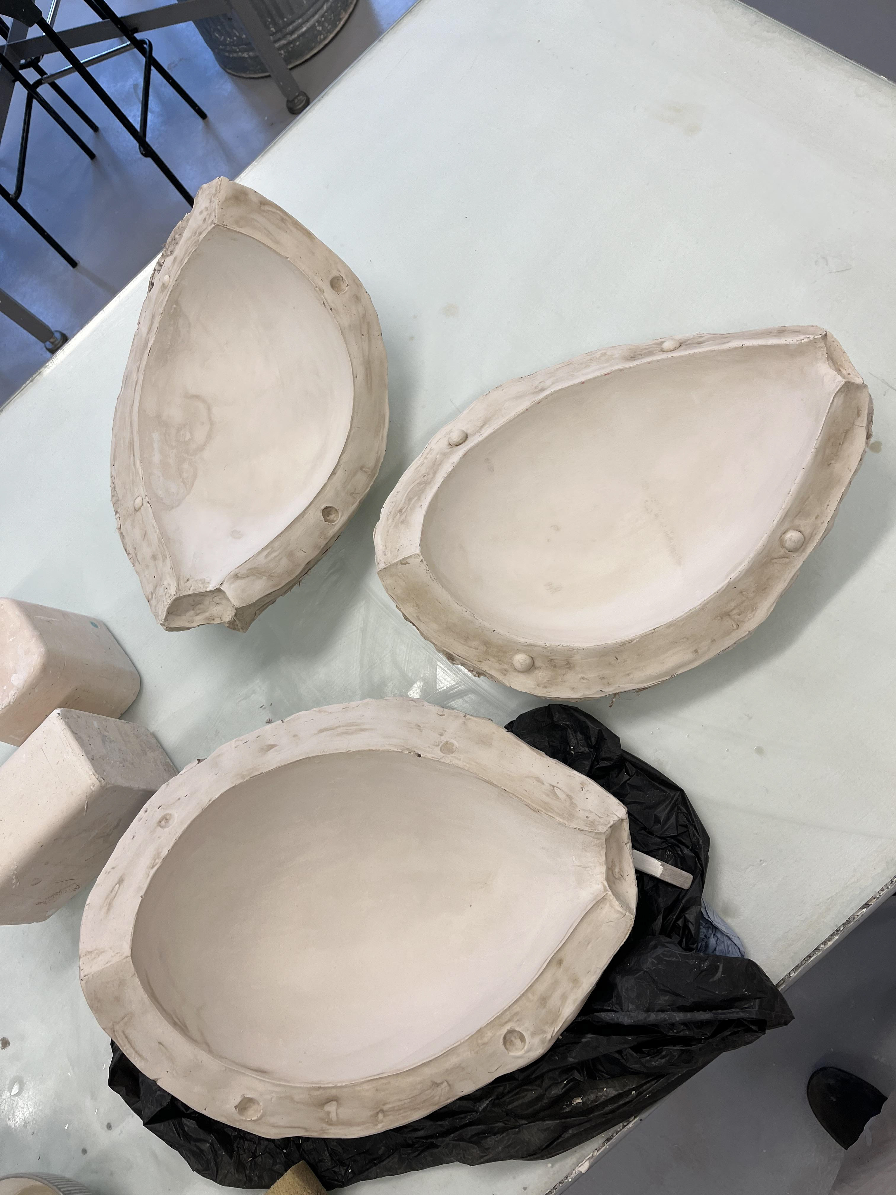 Success! The three part mould could then be soaked in water to ensure the hot wax would not adhere irreparably to the plaster.