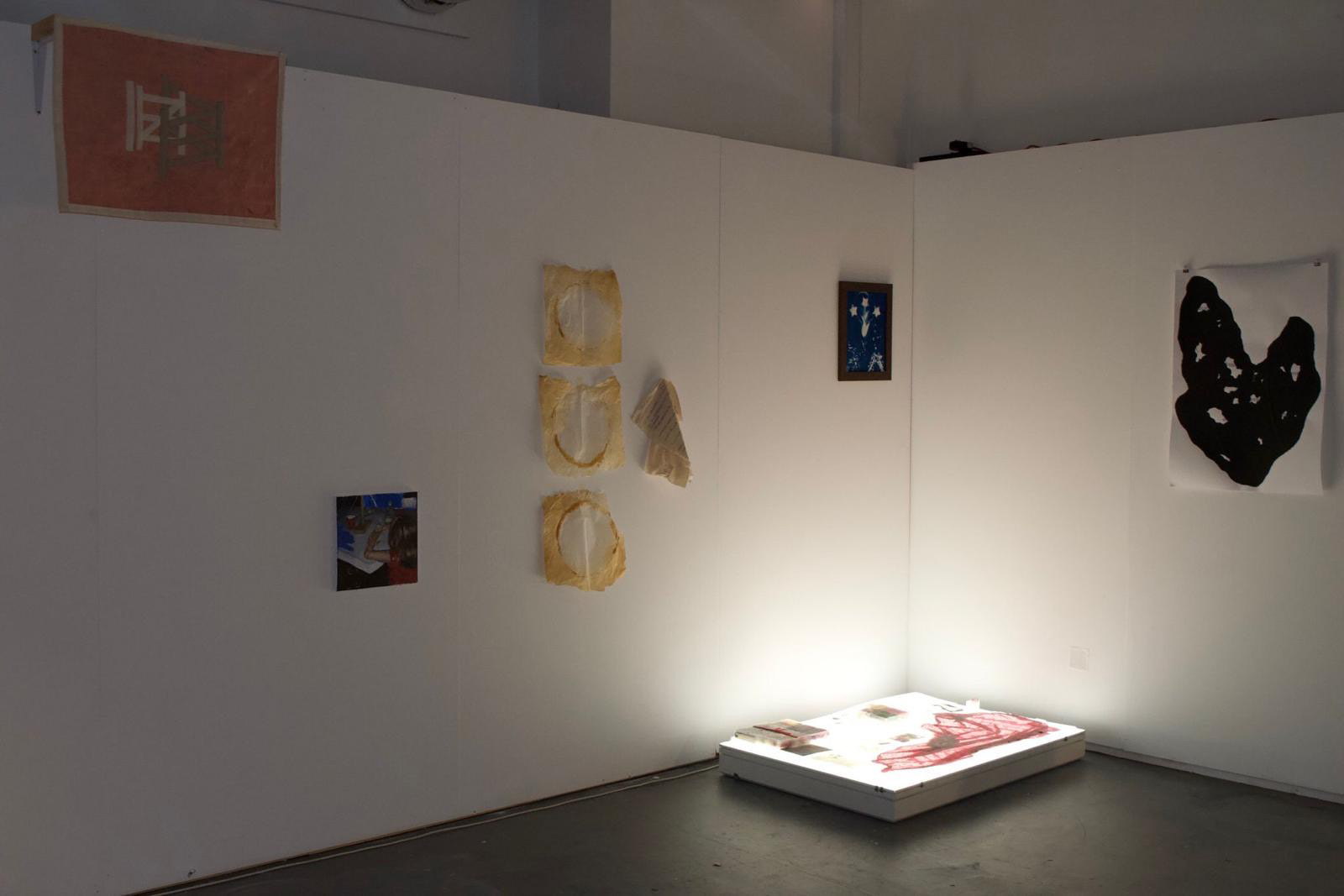 on view in 'Tracing Connections' exhibition by the Curatorial Collective. Photo by Martha Barr.