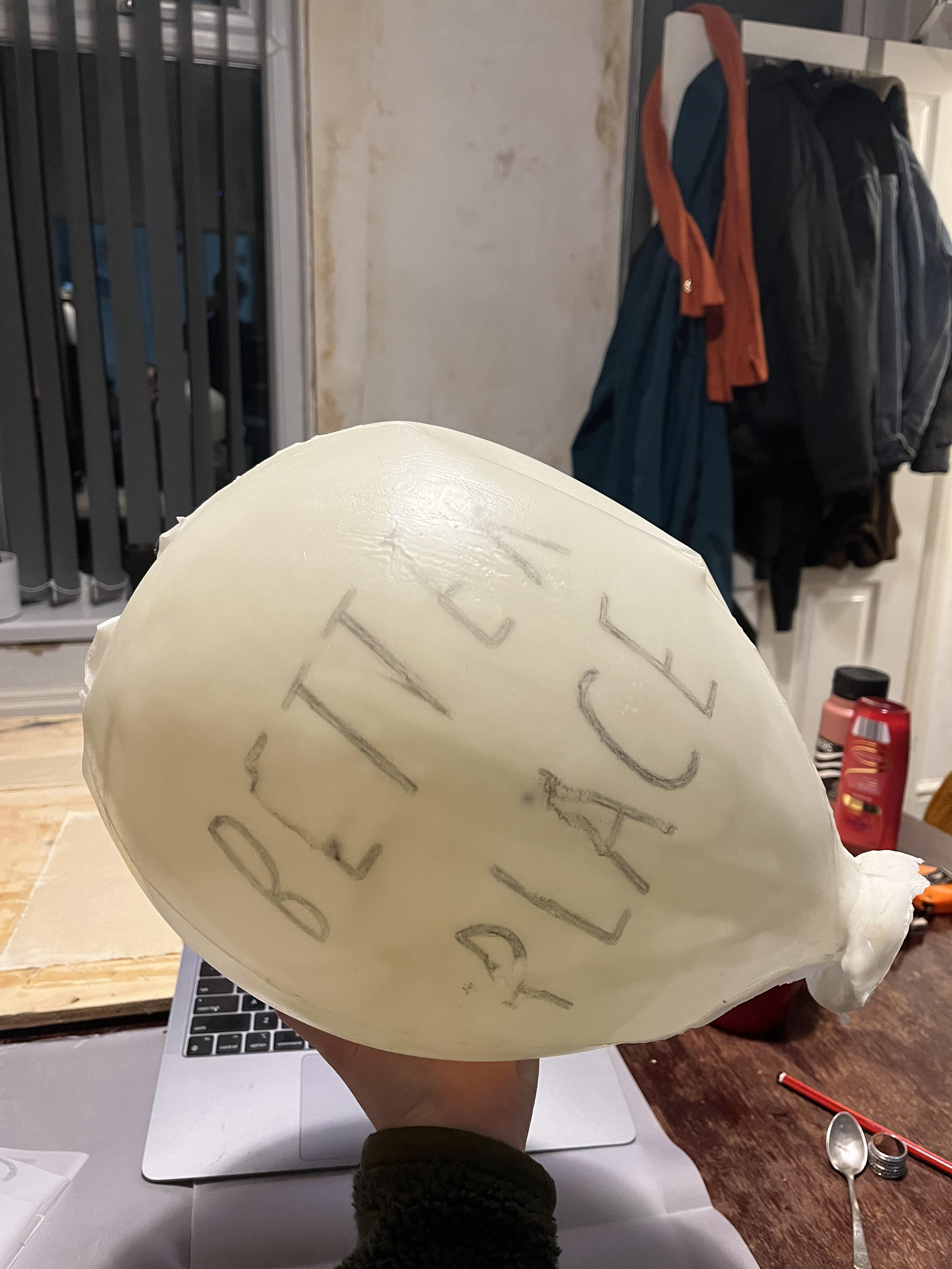 Graphite text transfers based on typical celebration balloon text