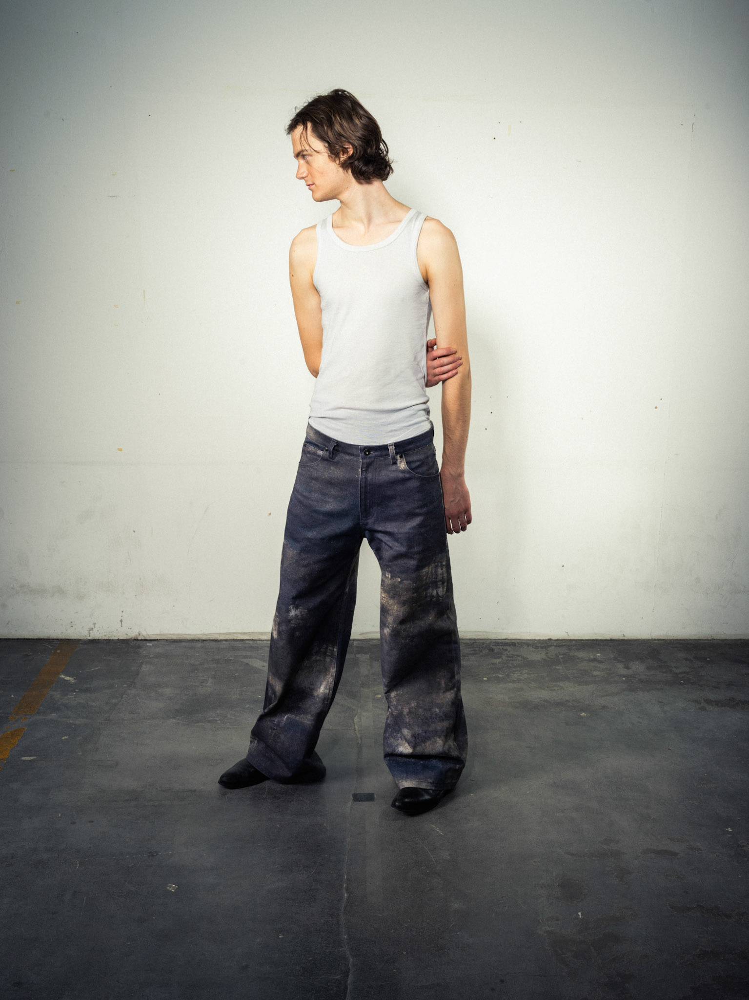 Printed Jeans: Bio Cotton, Indigo Custom Print