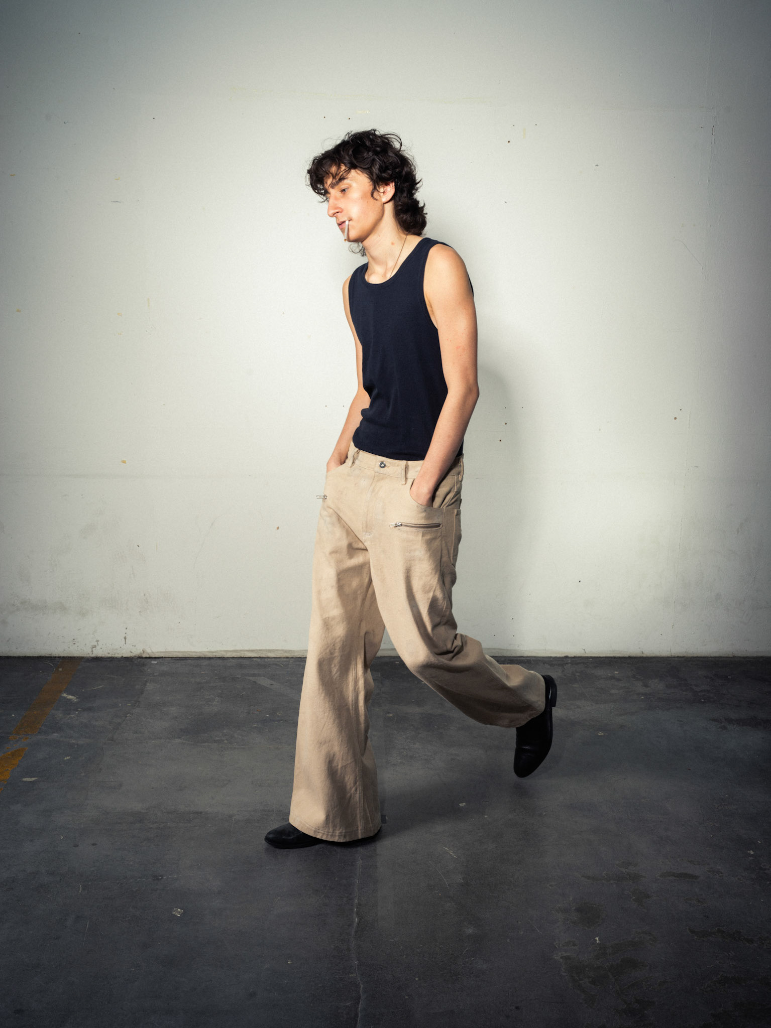 Flarred Zipper Jeans, 100% Sustainable Hemp, Beige/Sand