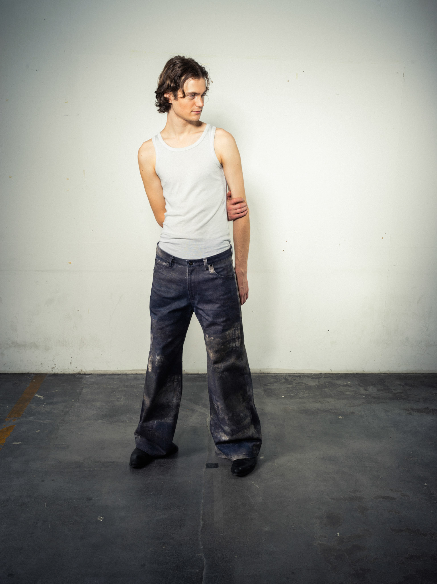 Printed Jeans: Bio Cotton, Indigo Custom Print