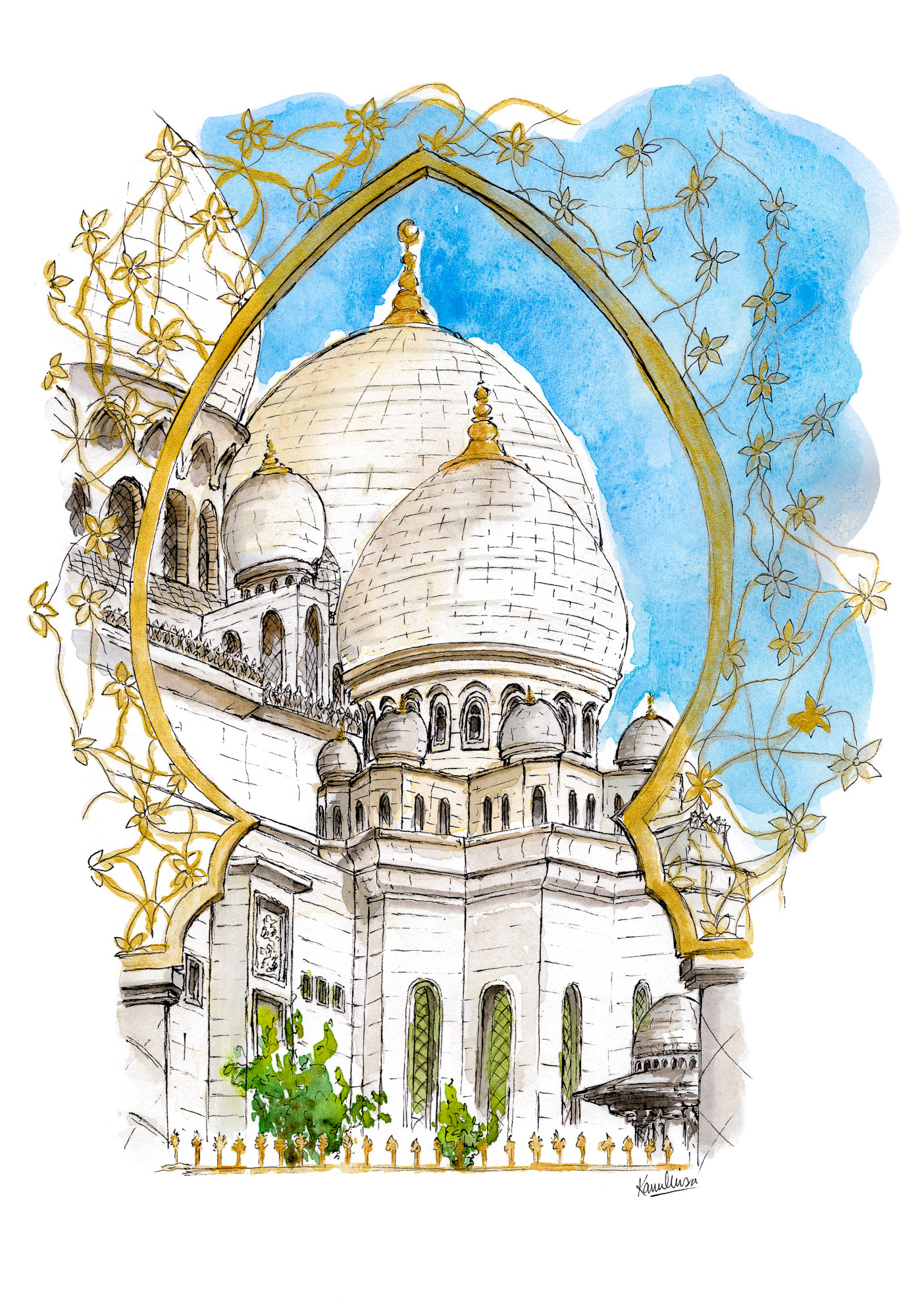 Sheikh Zayed Grand Mosque, Abu Dhabi - 8"x10"