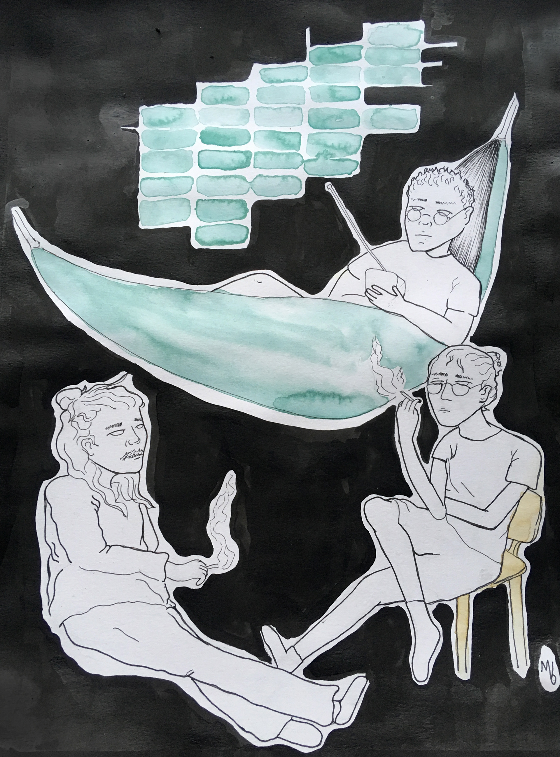 Roommates, illustration