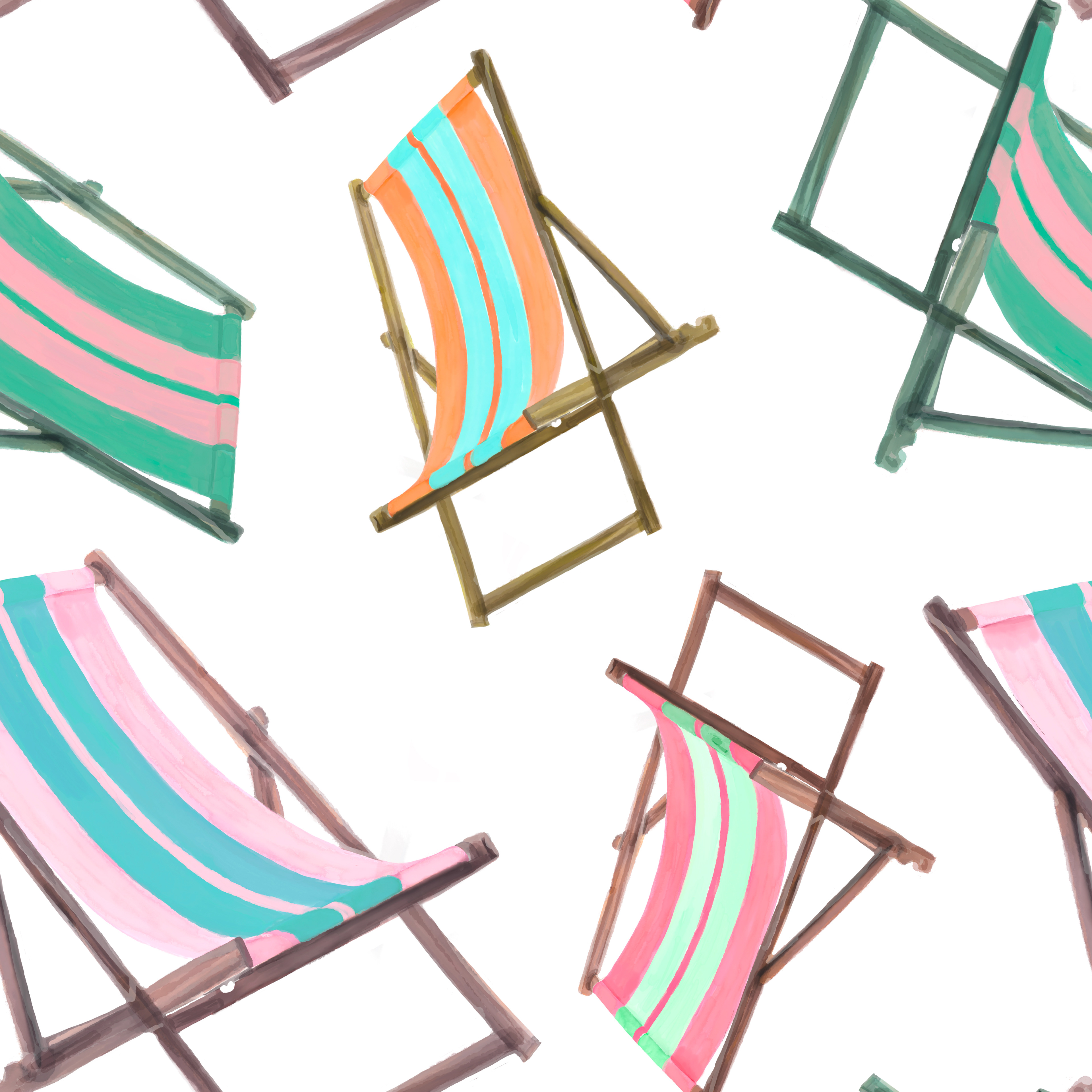 Hawaiian VIntage Beach Chairs