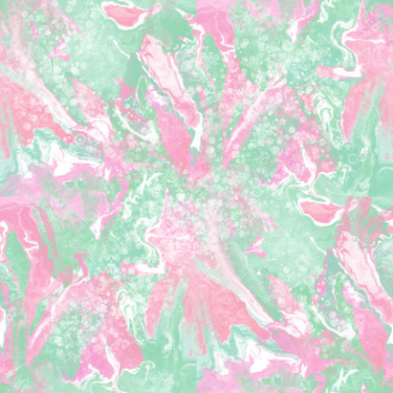 Pink and Mint Pour