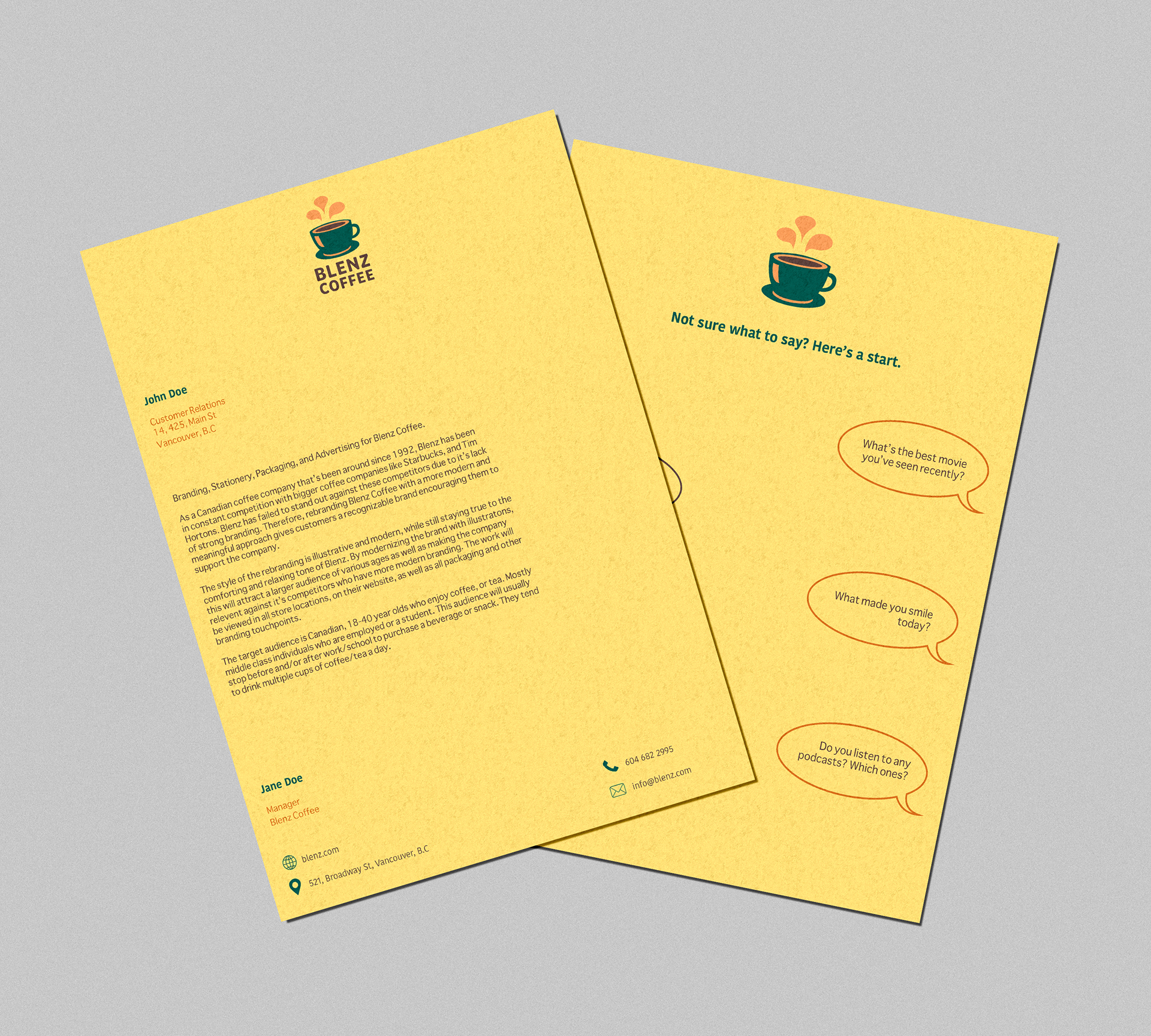 Letterhead Mockup