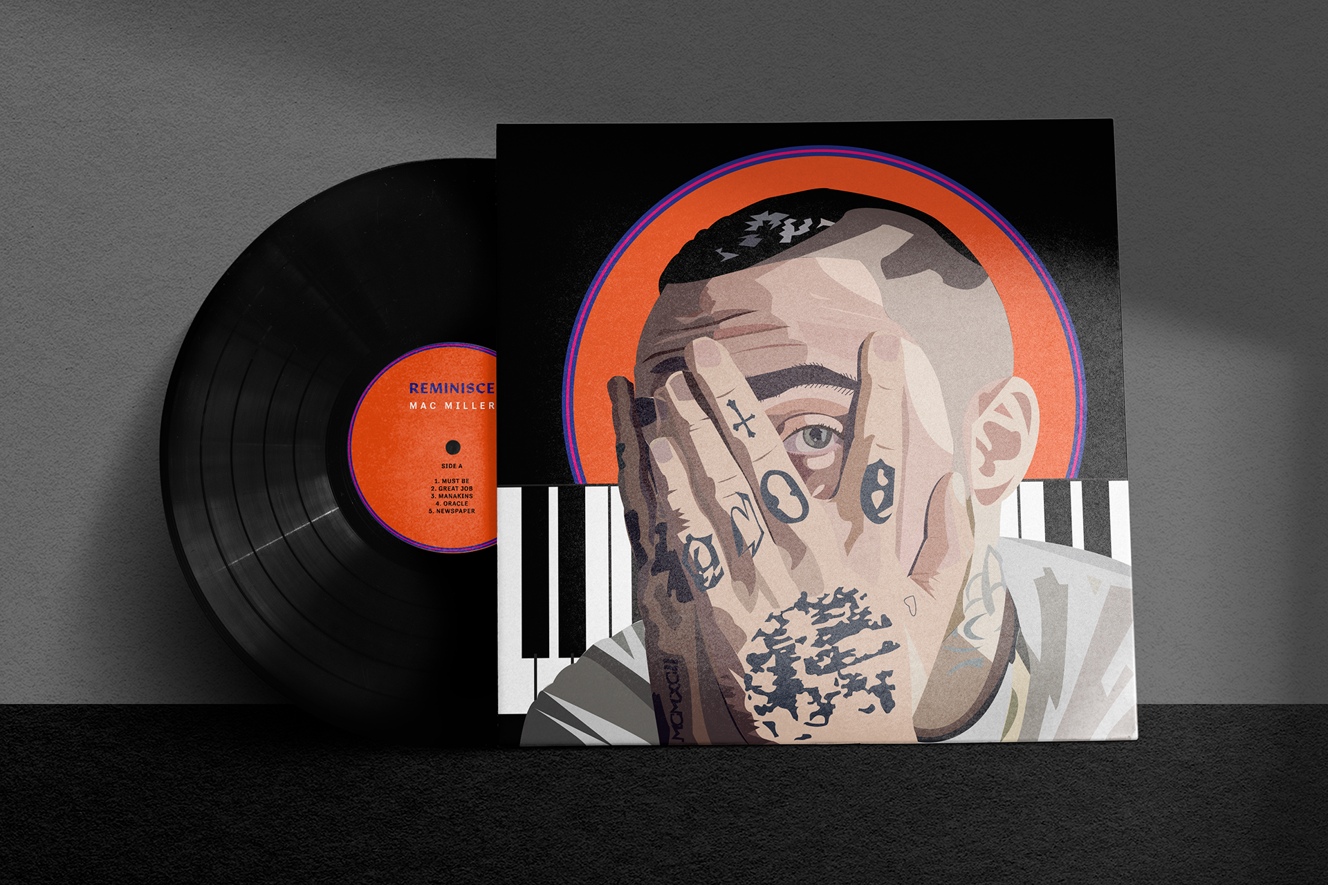 Front Vinyl Sleeve Mockup