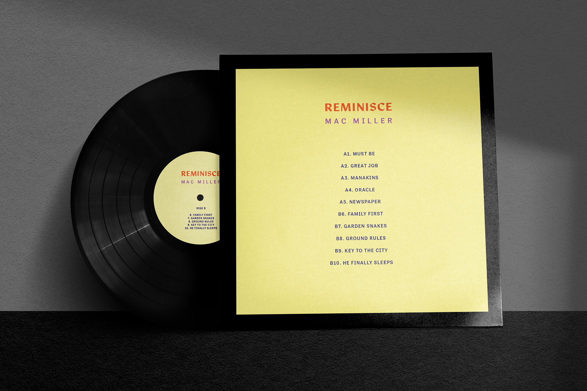 back vinyl sleeve mockup 3