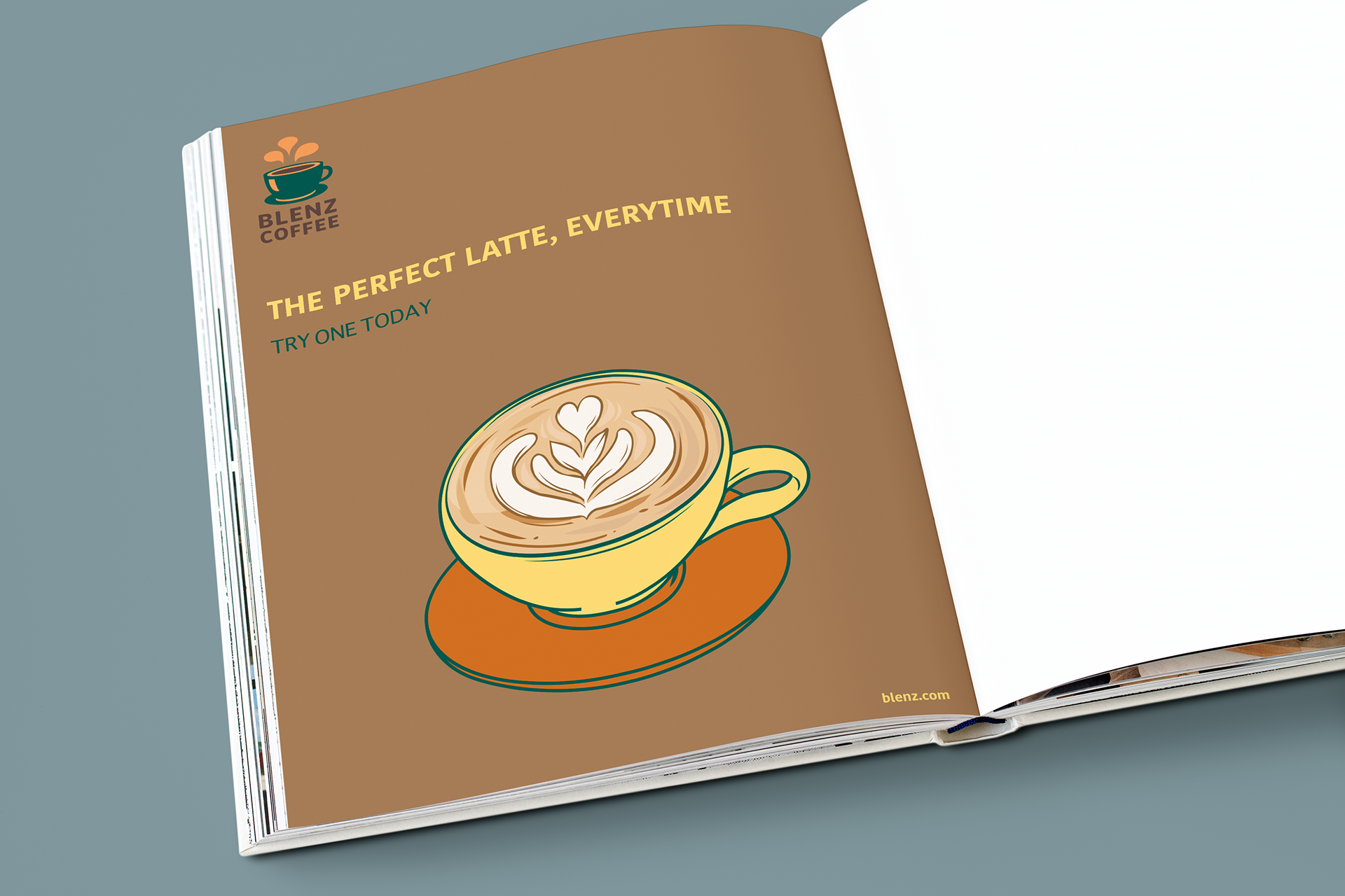 magazine advertisement mockup