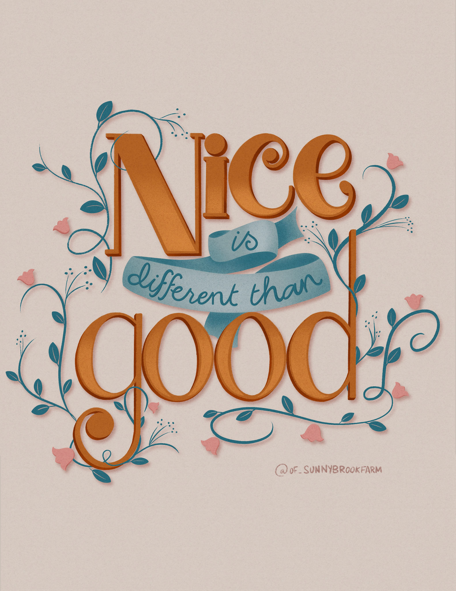 Nice vs. Good - Procreate Lettering