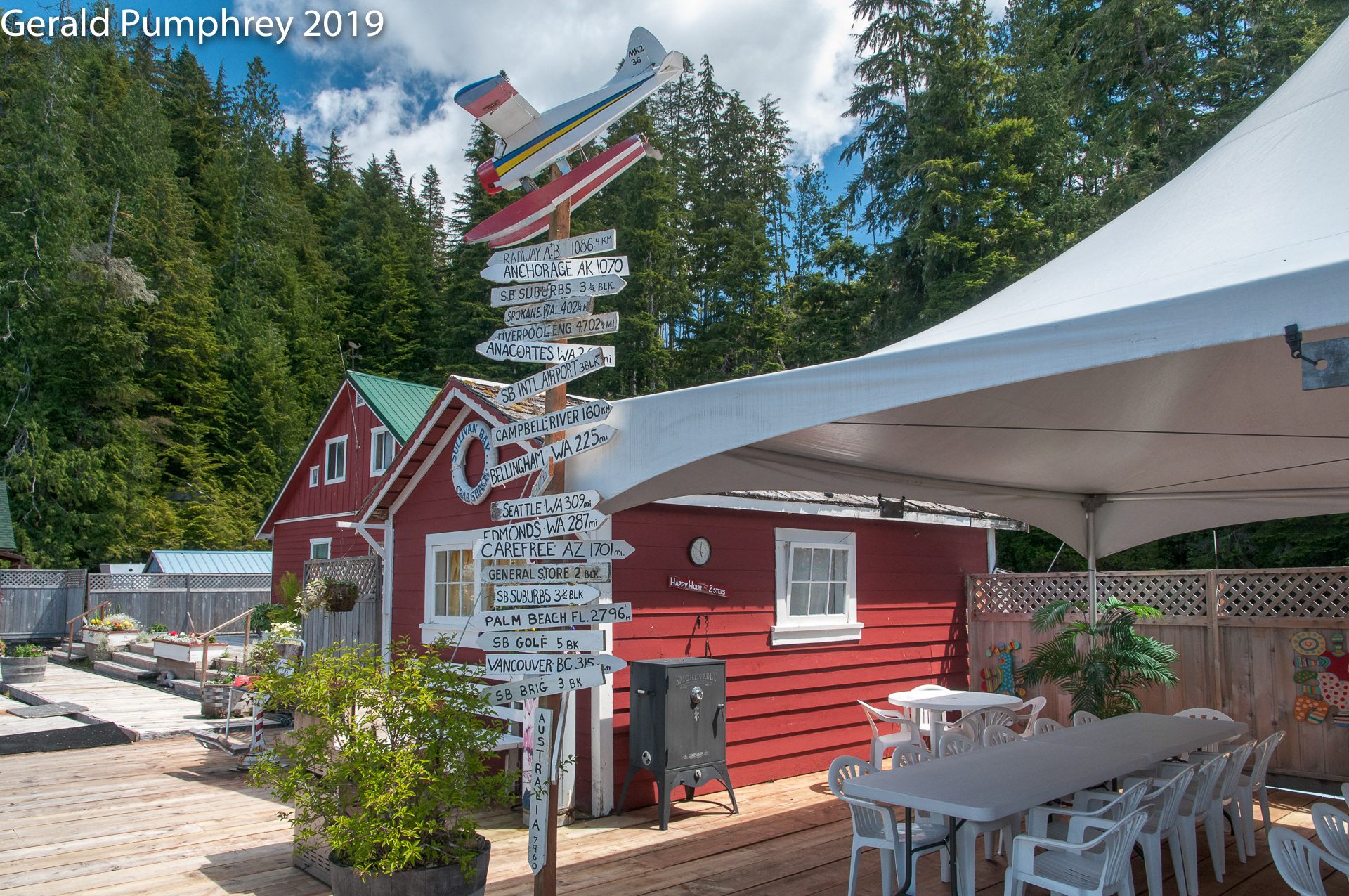 Sign Post, Sullivan Bay, British Columbia