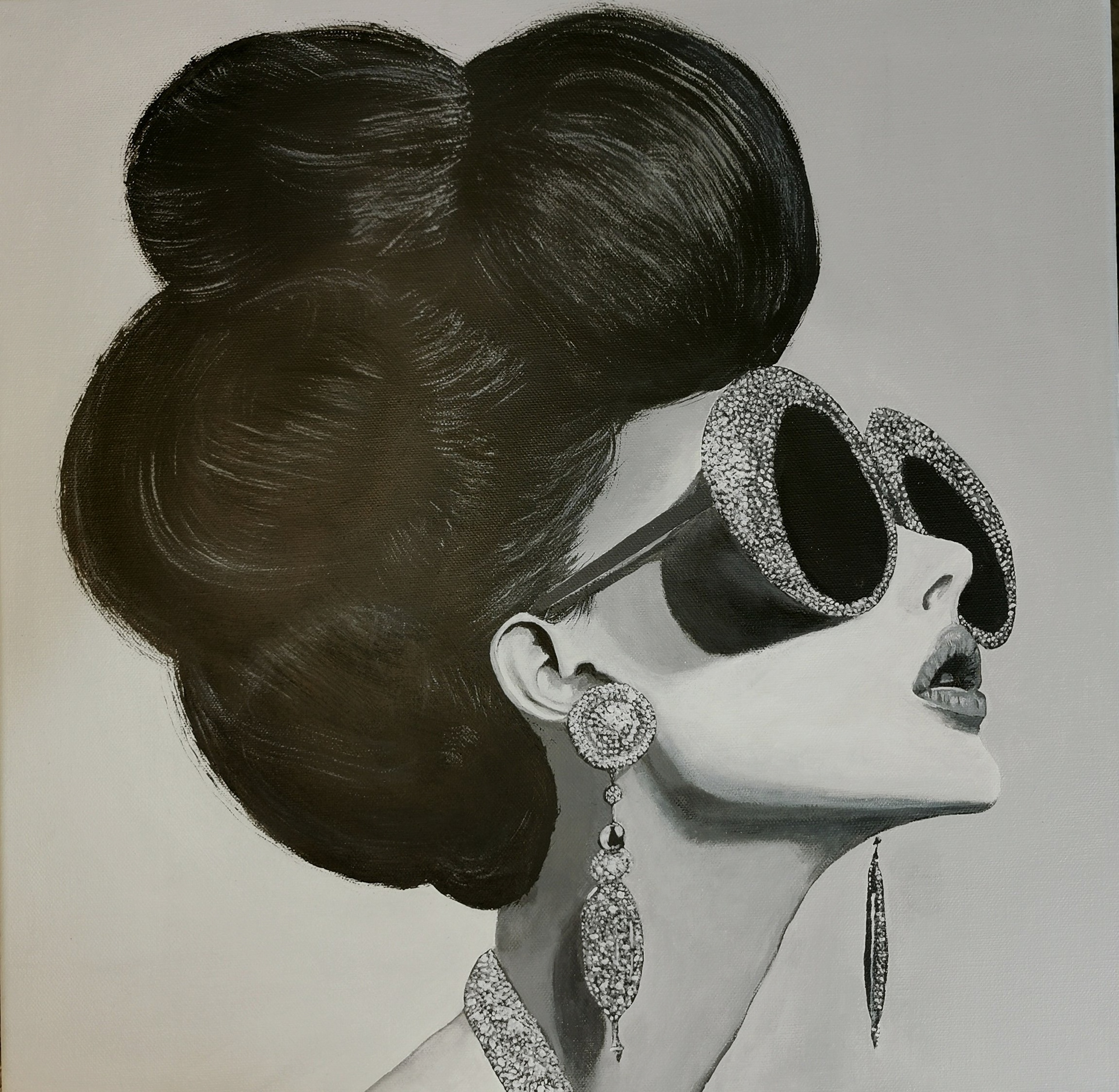Épitomé 50x50cm acrylic on canvas 3000kr