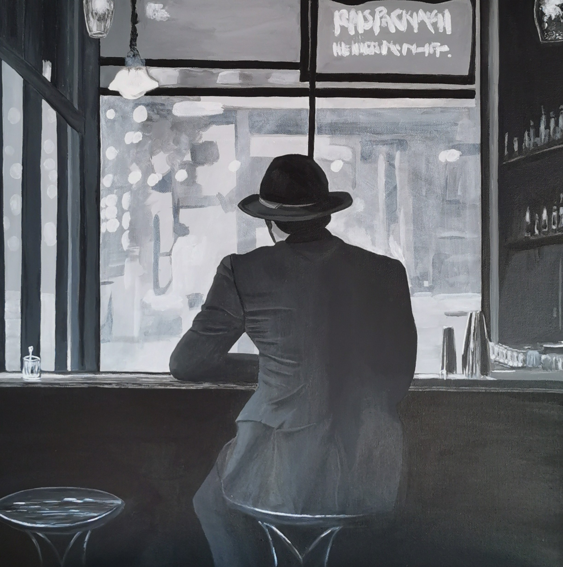 The Regular 60x60cm acrylic on canvas 5000kr