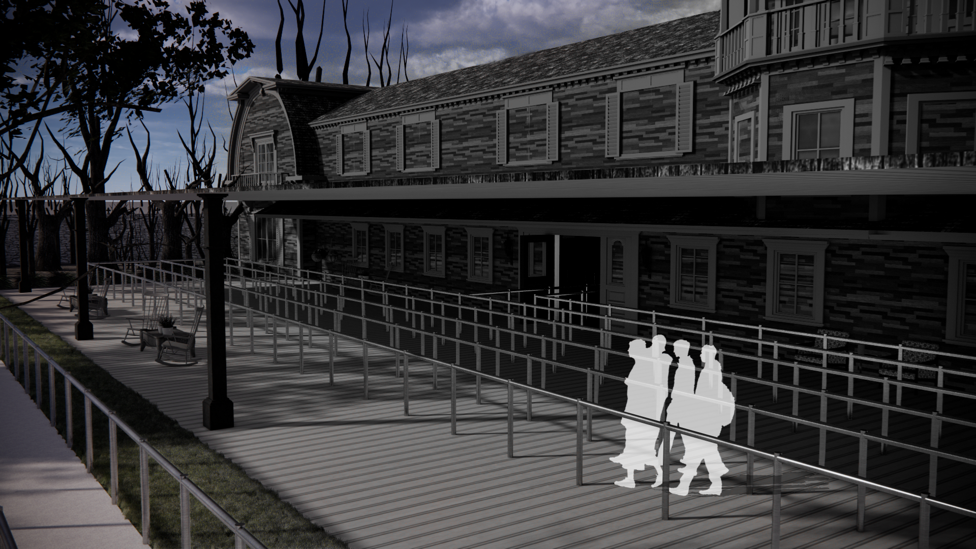 SC-01 EXTERIOR QUEUE - FACADE