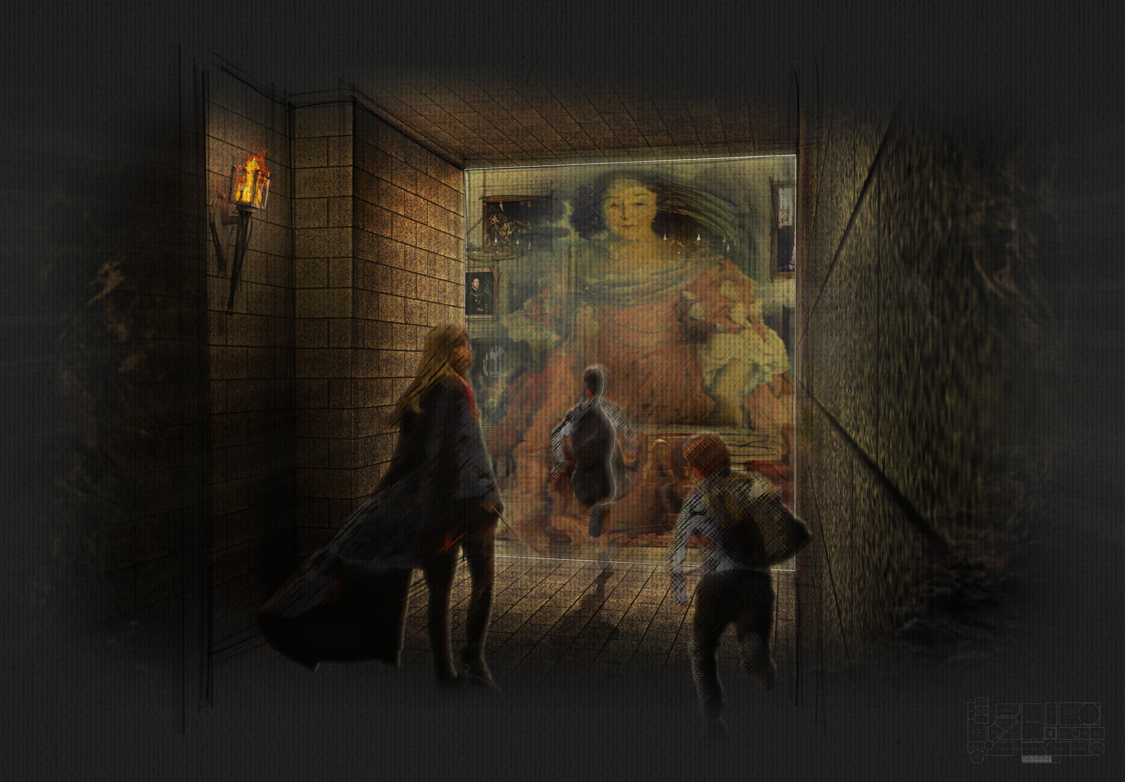 Hotel Entry Corridor