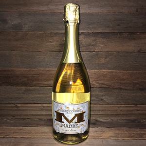 Madre Prosecco wine bottle label design