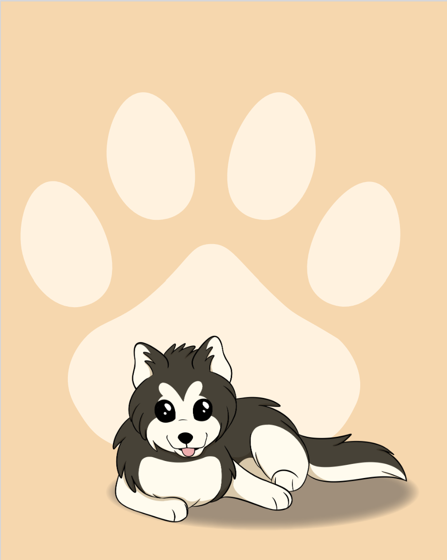 Alaskan Malamute. Responsible for all assets