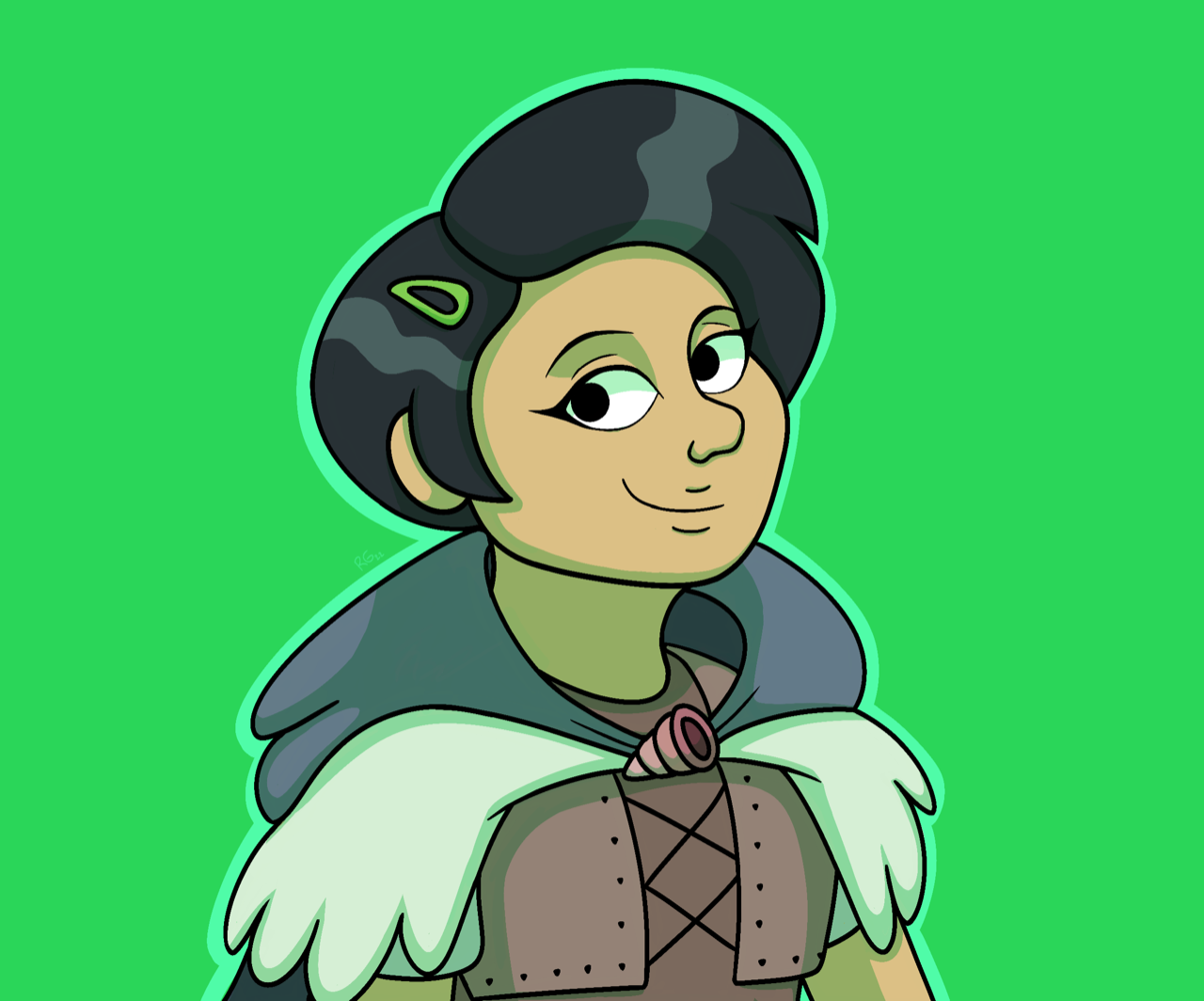 "Marcy". Amphibia Print Series. Procreate