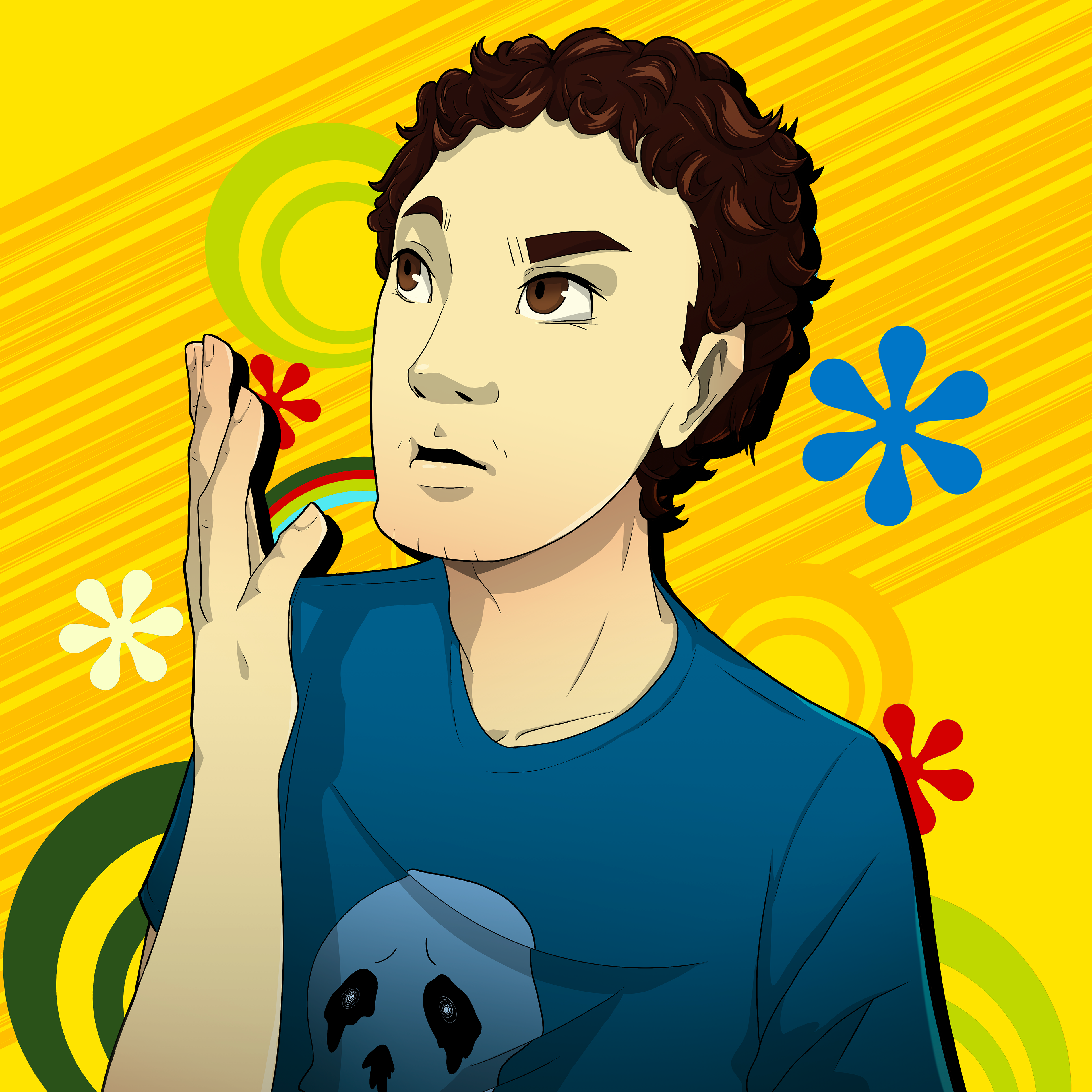 Persona 4 Inspired Portrait Commission