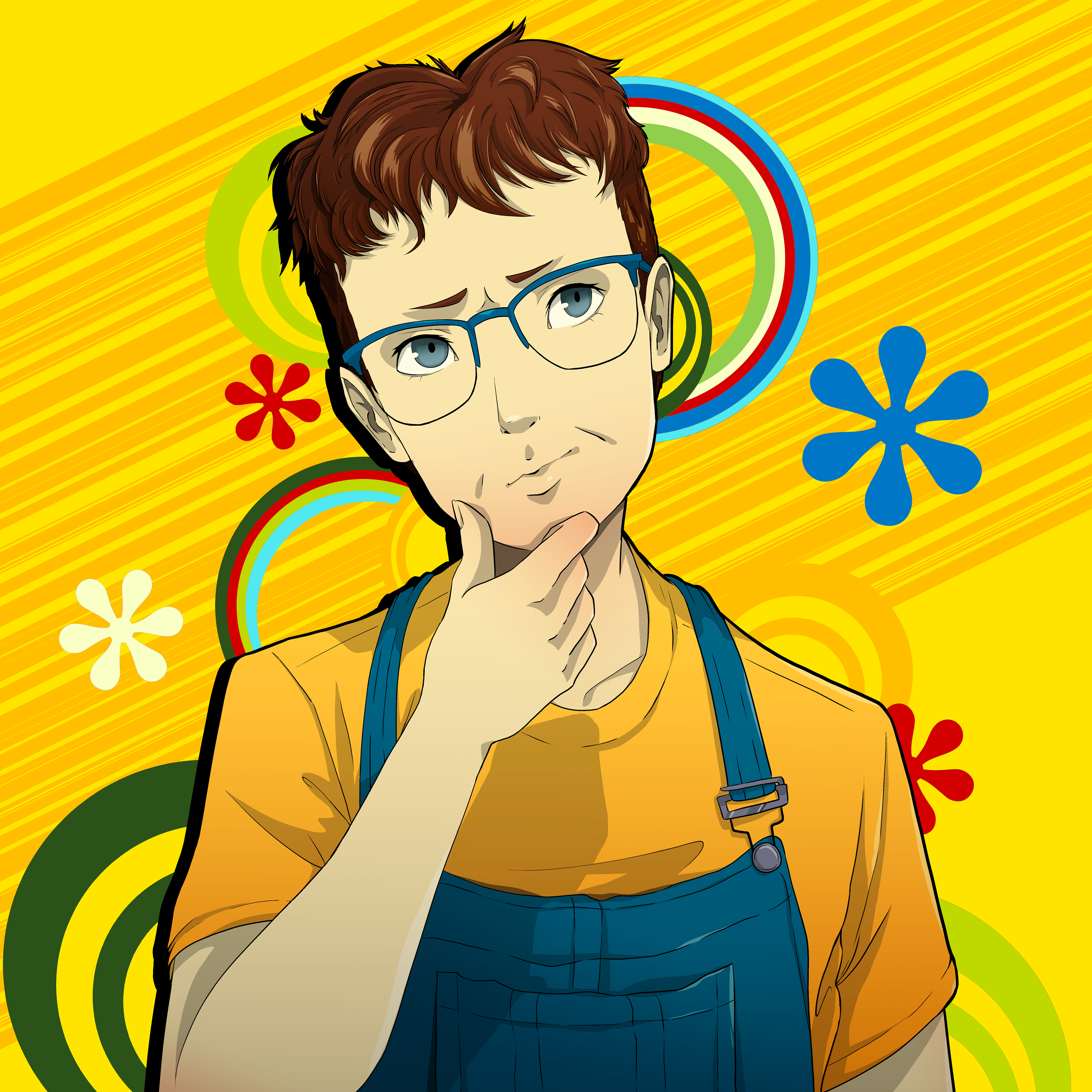 Persona 4 Inspired Portrait Commission