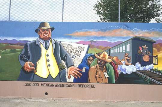 From the “Great Wall of Los Angeles” by Judith F. Baca