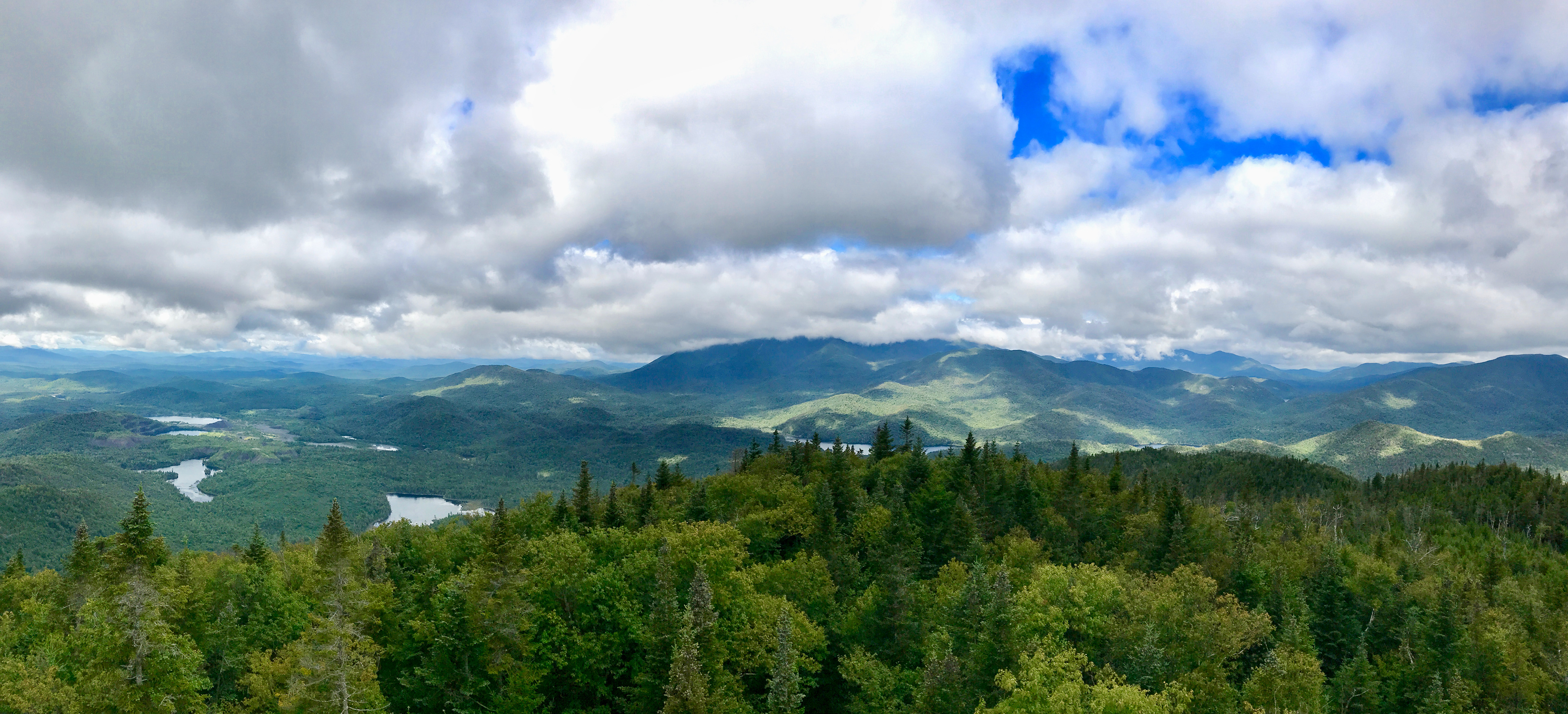 View from Mt Adams Fire Tower in Newcomb NY